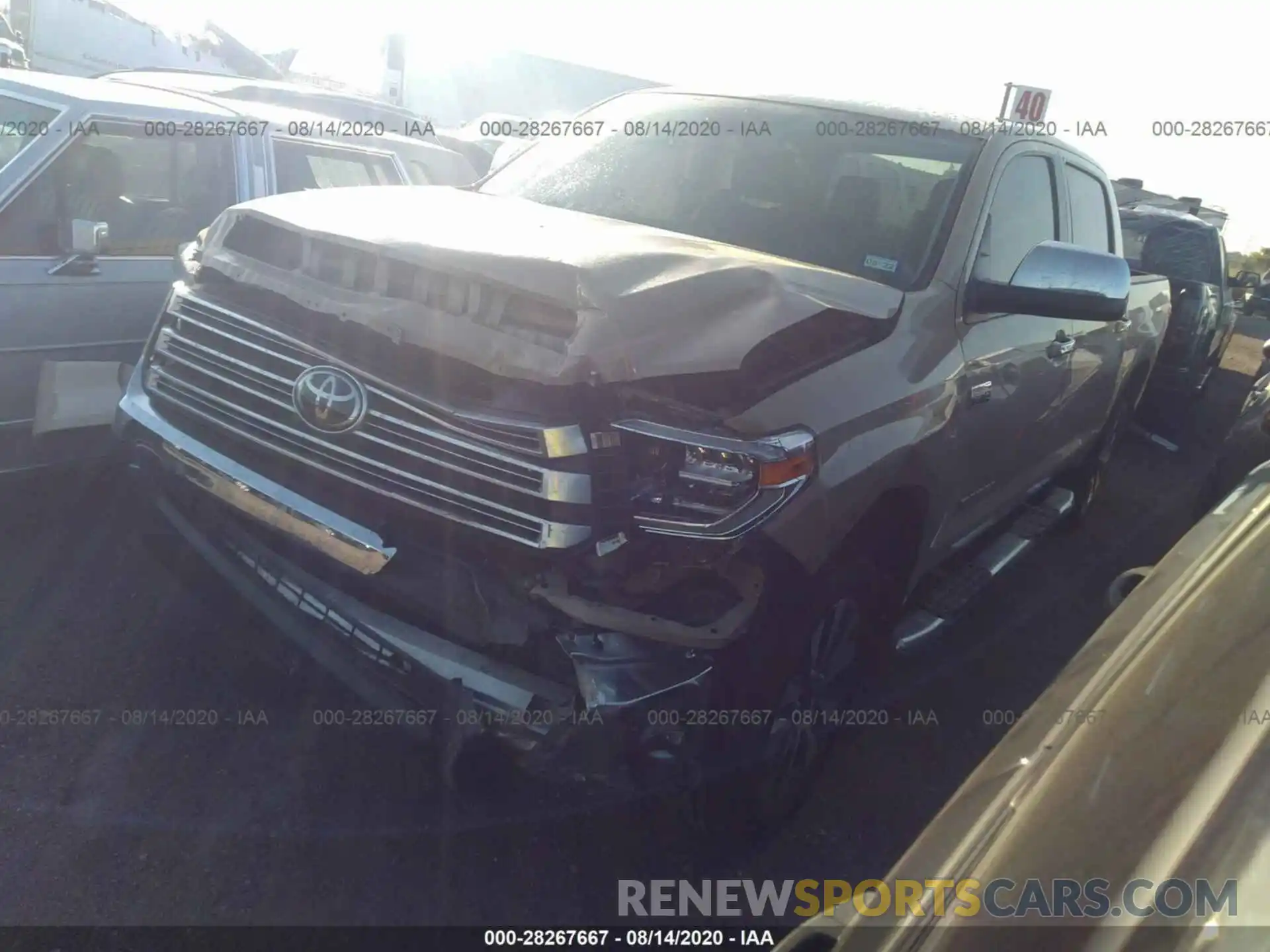 2 Photograph of a damaged car 5TFHY5F19LX893340 TOYOTA TUNDRA 4WD 2020