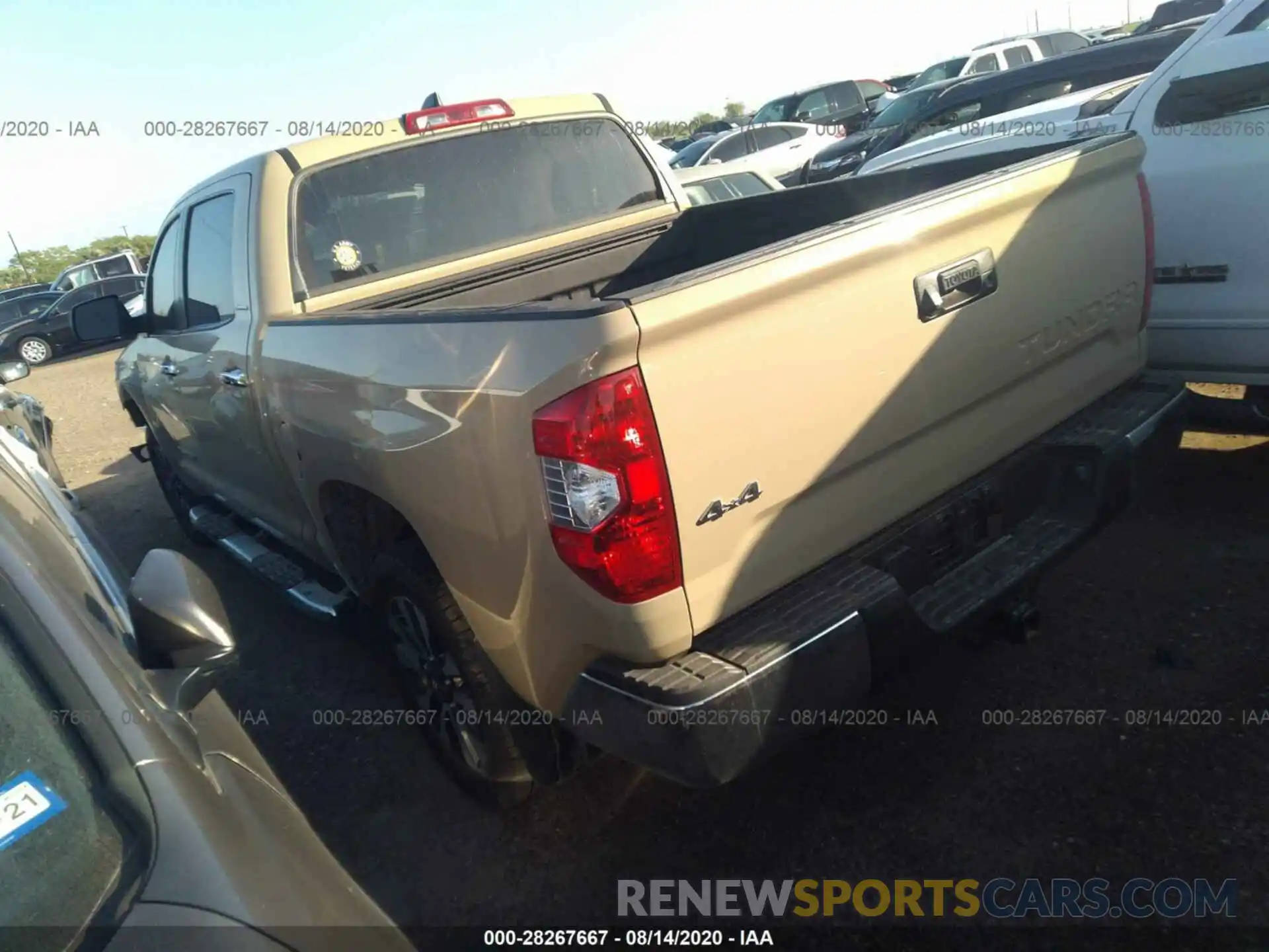 3 Photograph of a damaged car 5TFHY5F19LX893340 TOYOTA TUNDRA 4WD 2020