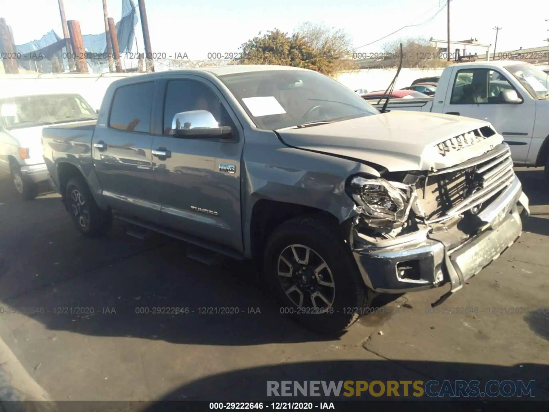 1 Photograph of a damaged car 5TFHY5F19LX934789 TOYOTA TUNDRA 4WD 2020