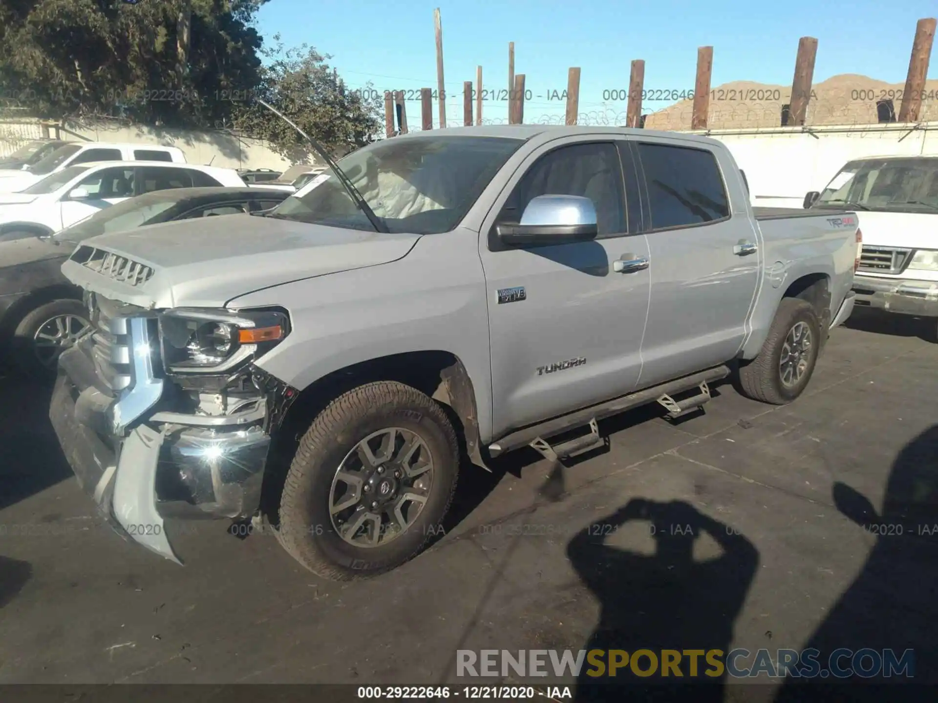 2 Photograph of a damaged car 5TFHY5F19LX934789 TOYOTA TUNDRA 4WD 2020