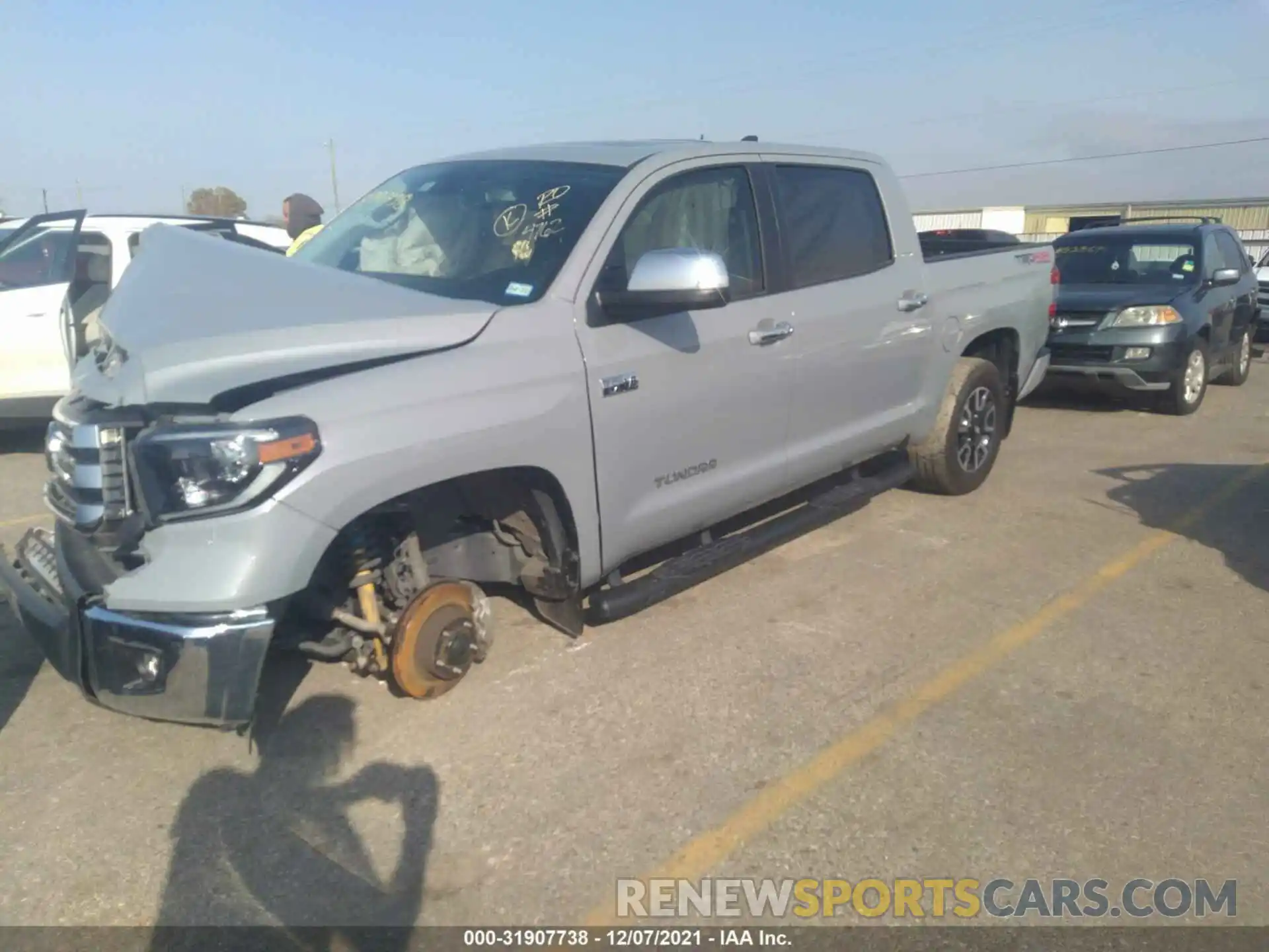 2 Photograph of a damaged car 5TFHY5F19LX935148 TOYOTA TUNDRA 4WD 2020