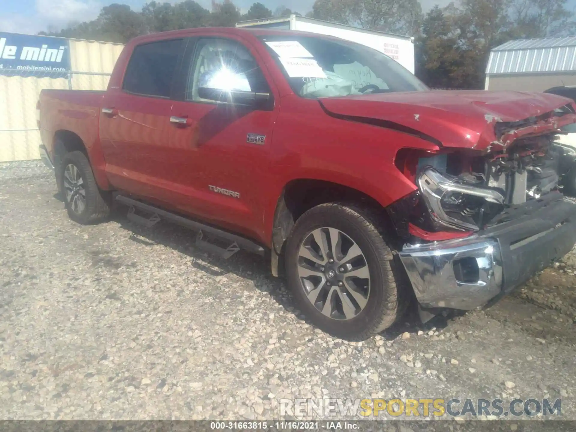 1 Photograph of a damaged car 5TFHY5F19LX939216 TOYOTA TUNDRA 4WD 2020