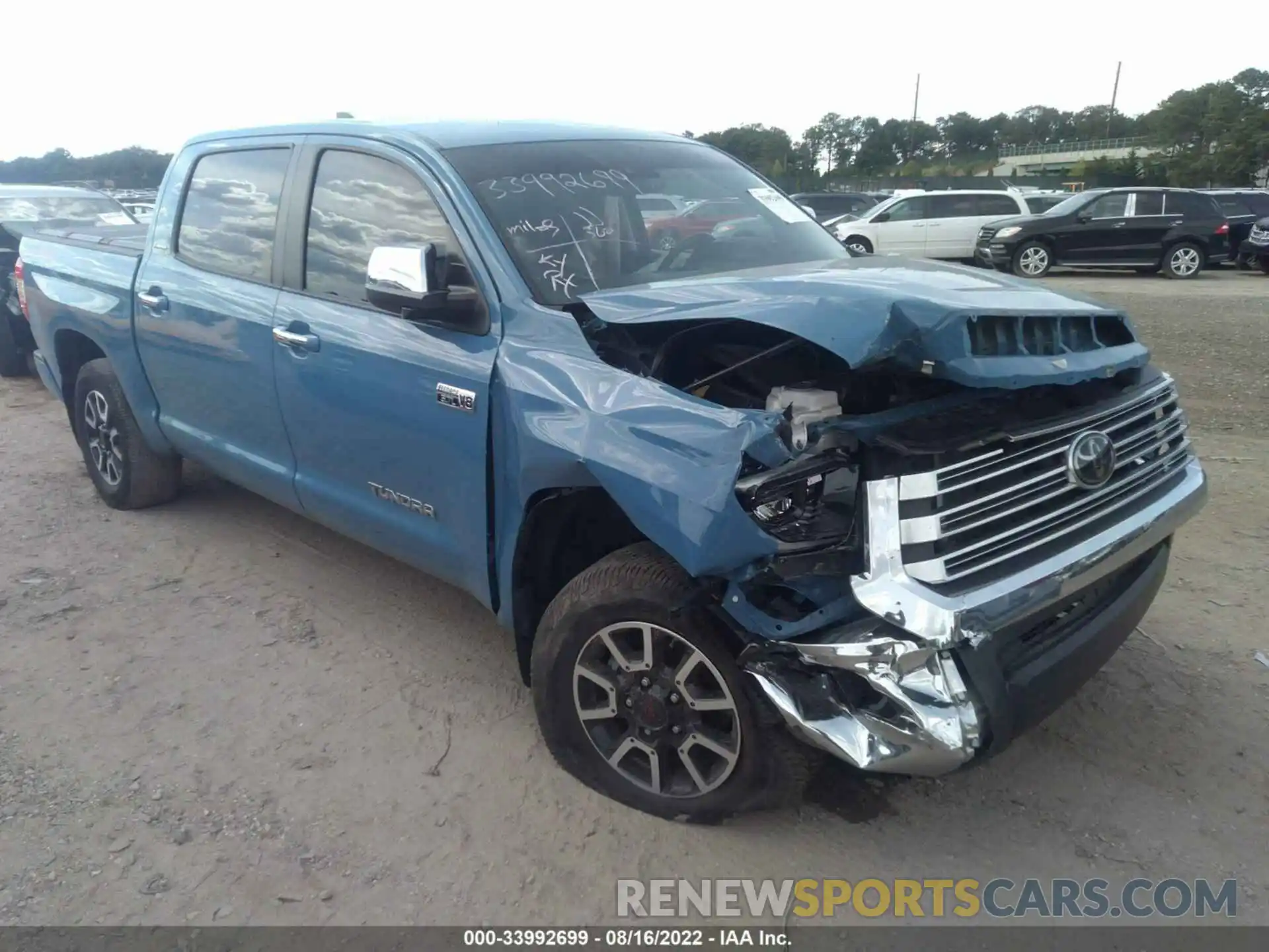 1 Photograph of a damaged car 5TFHY5F1XLX872013 TOYOTA TUNDRA 4WD 2020