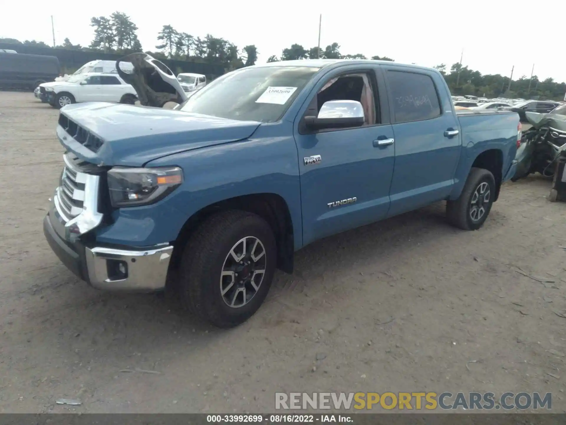 2 Photograph of a damaged car 5TFHY5F1XLX872013 TOYOTA TUNDRA 4WD 2020