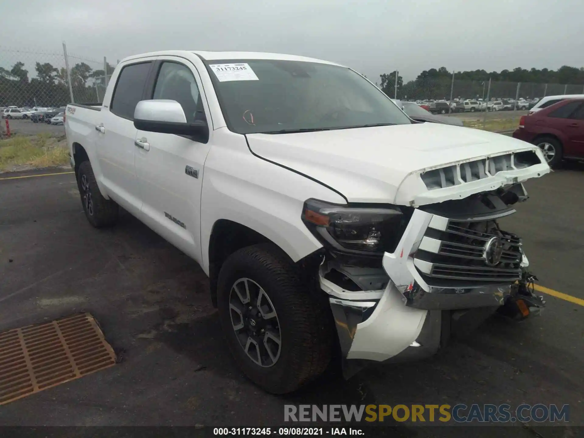 1 Photograph of a damaged car 5TFHY5F1XLX897865 TOYOTA TUNDRA 4WD 2020