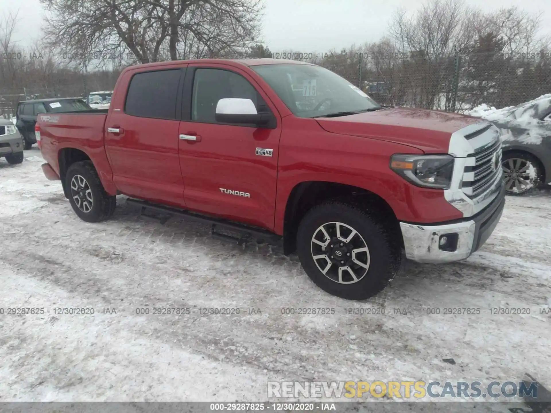 1 Фотография поврежденного автомобиля 5TFHY5F1XLX944229 TOYOTA TUNDRA 4WD 2020