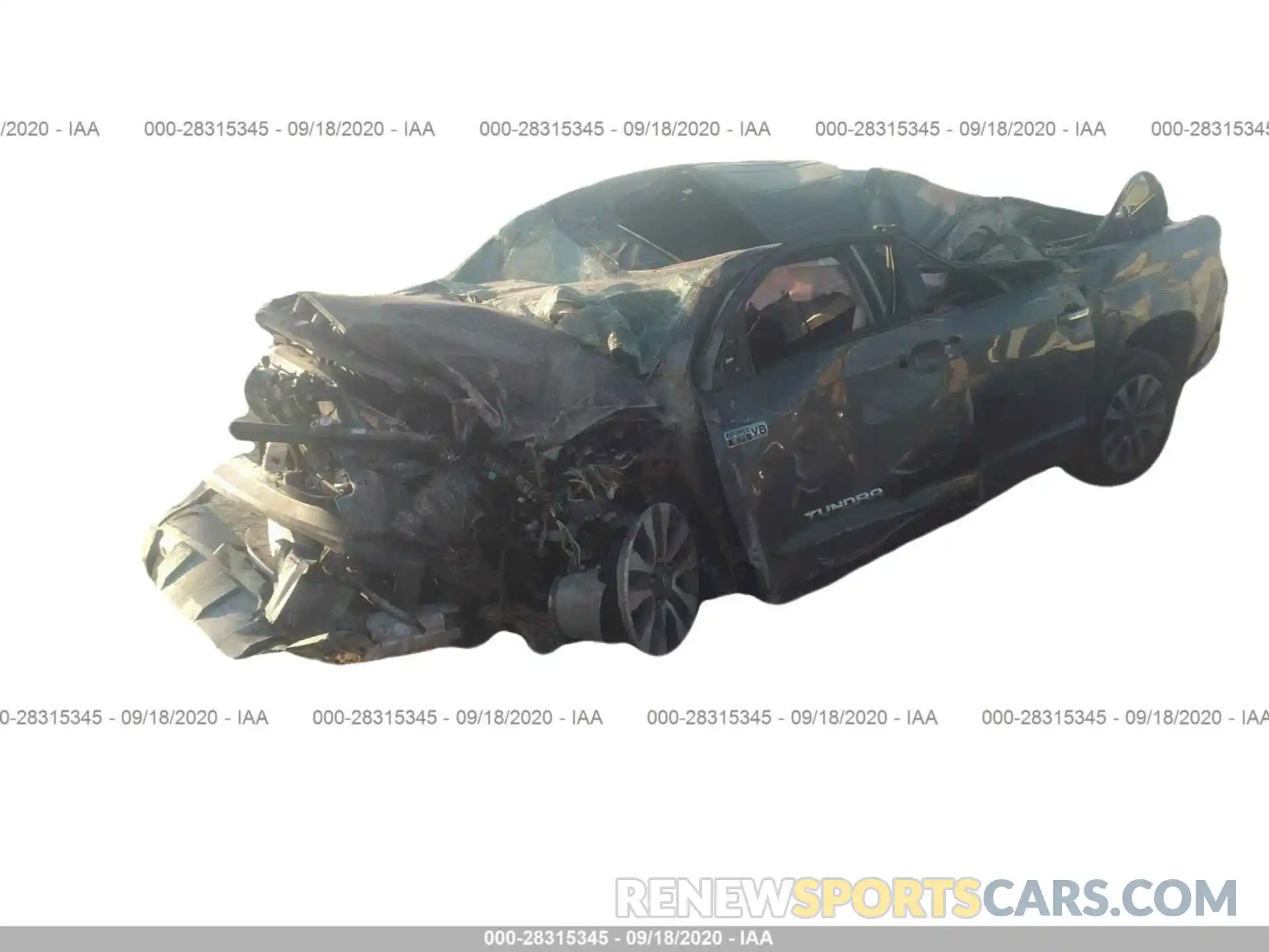 2 Photograph of a damaged car 5TFHY5F1XLX945588 TOYOTA TUNDRA 4WD 2020