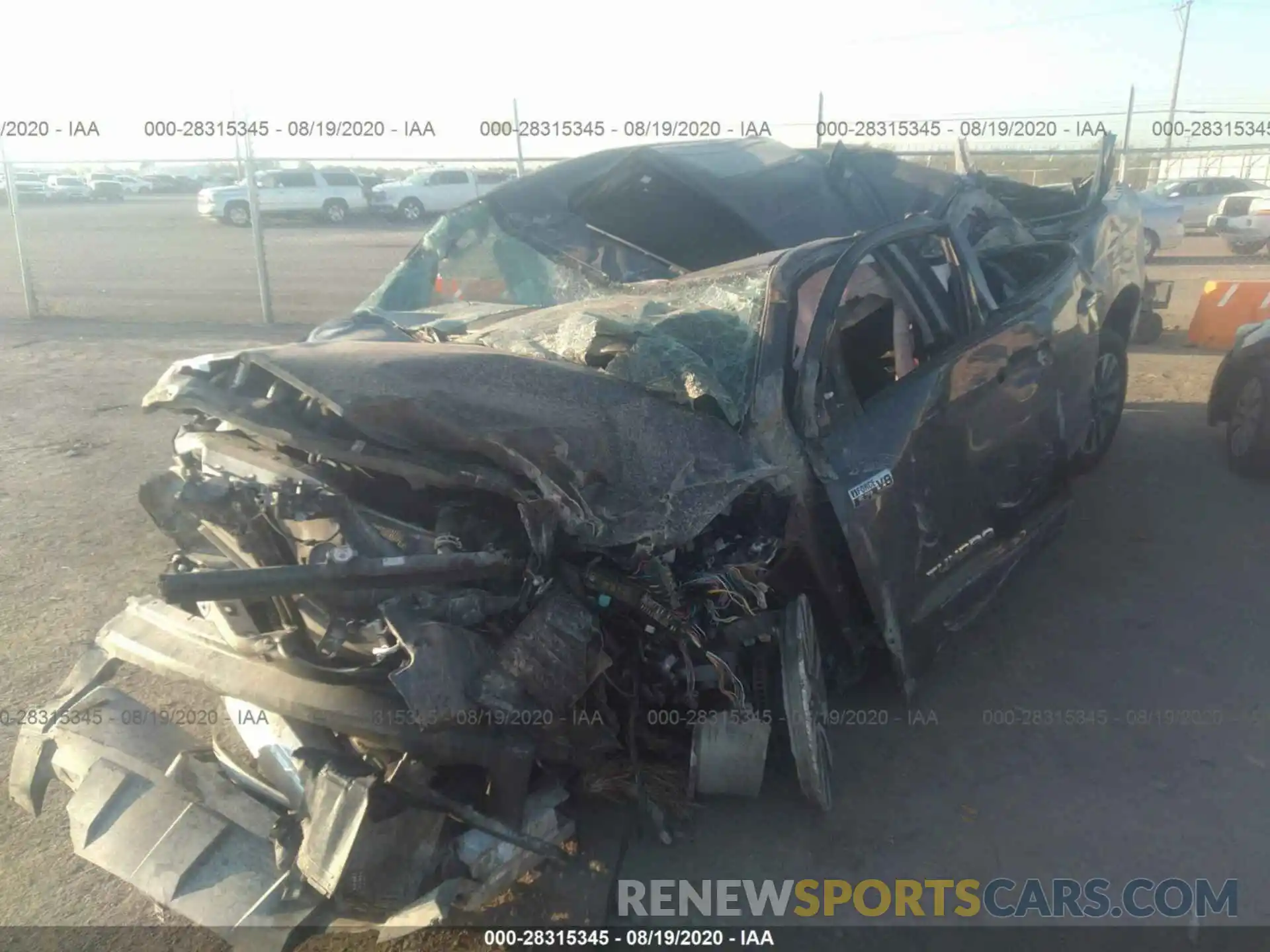 6 Photograph of a damaged car 5TFHY5F1XLX945588 TOYOTA TUNDRA 4WD 2020