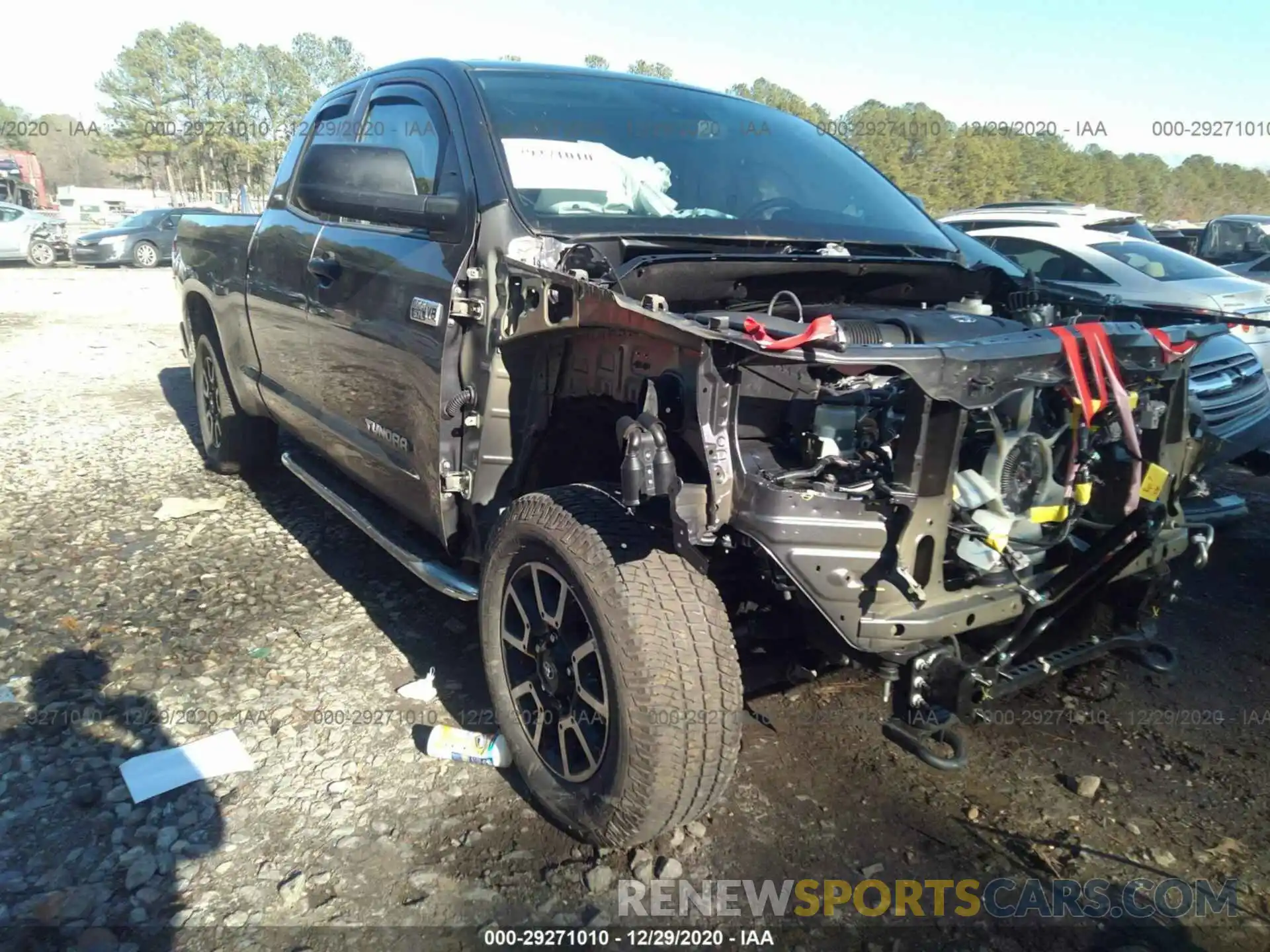 1 Photograph of a damaged car 5TFUY5F14LX903707 TOYOTA TUNDRA 4WD 2020