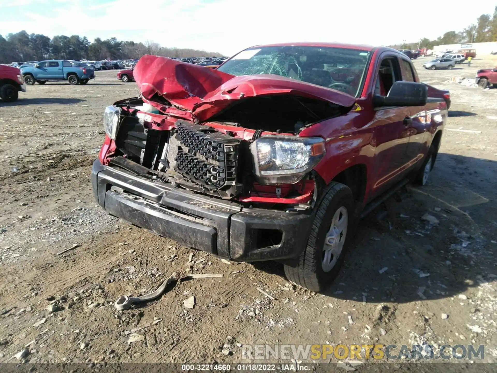 2 Photograph of a damaged car 5TFUY5F14LX910060 TOYOTA TUNDRA 4WD 2020