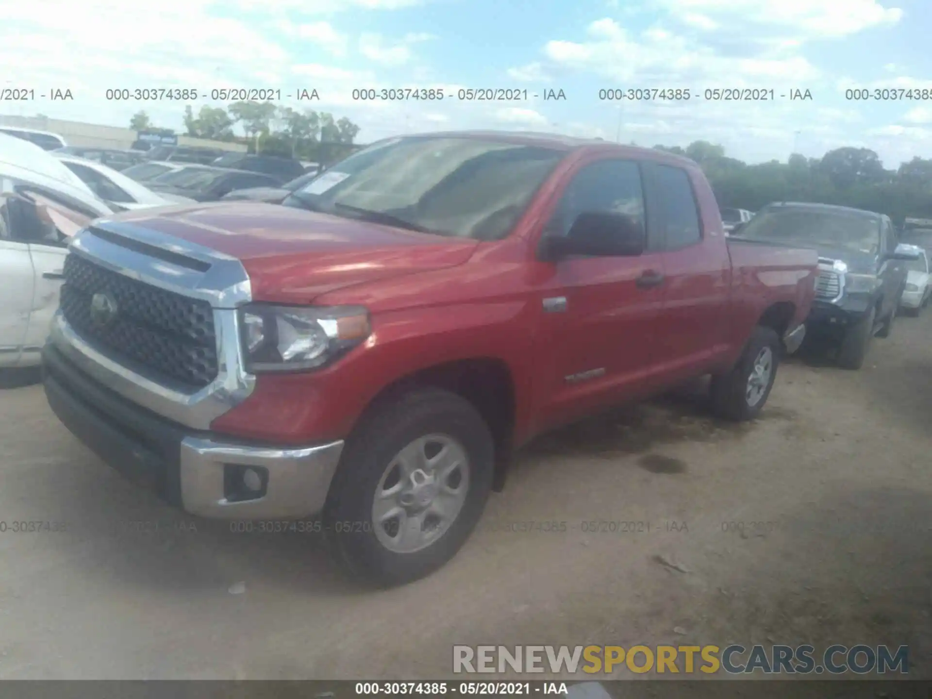 2 Photograph of a damaged car 5TFUY5F16LX878230 TOYOTA TUNDRA 4WD 2020