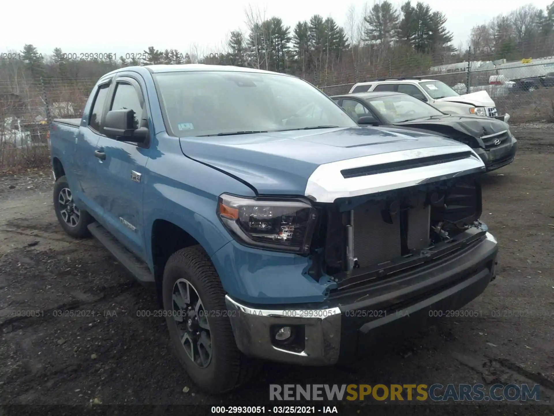 1 Photograph of a damaged car 5TFUY5F18LX911681 TOYOTA TUNDRA 4WD 2020