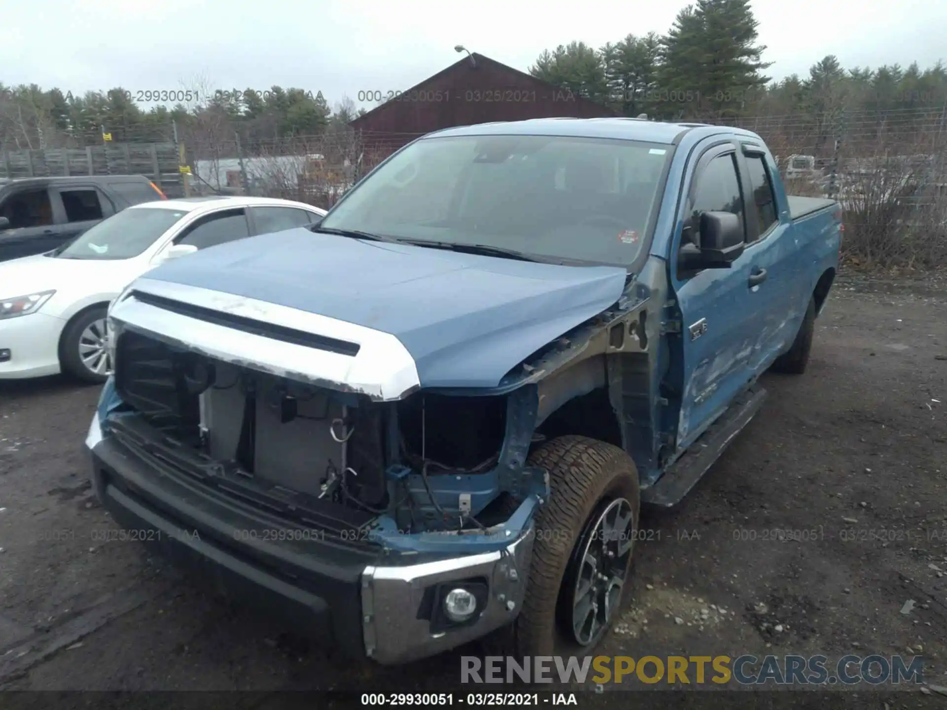 2 Photograph of a damaged car 5TFUY5F18LX911681 TOYOTA TUNDRA 4WD 2020