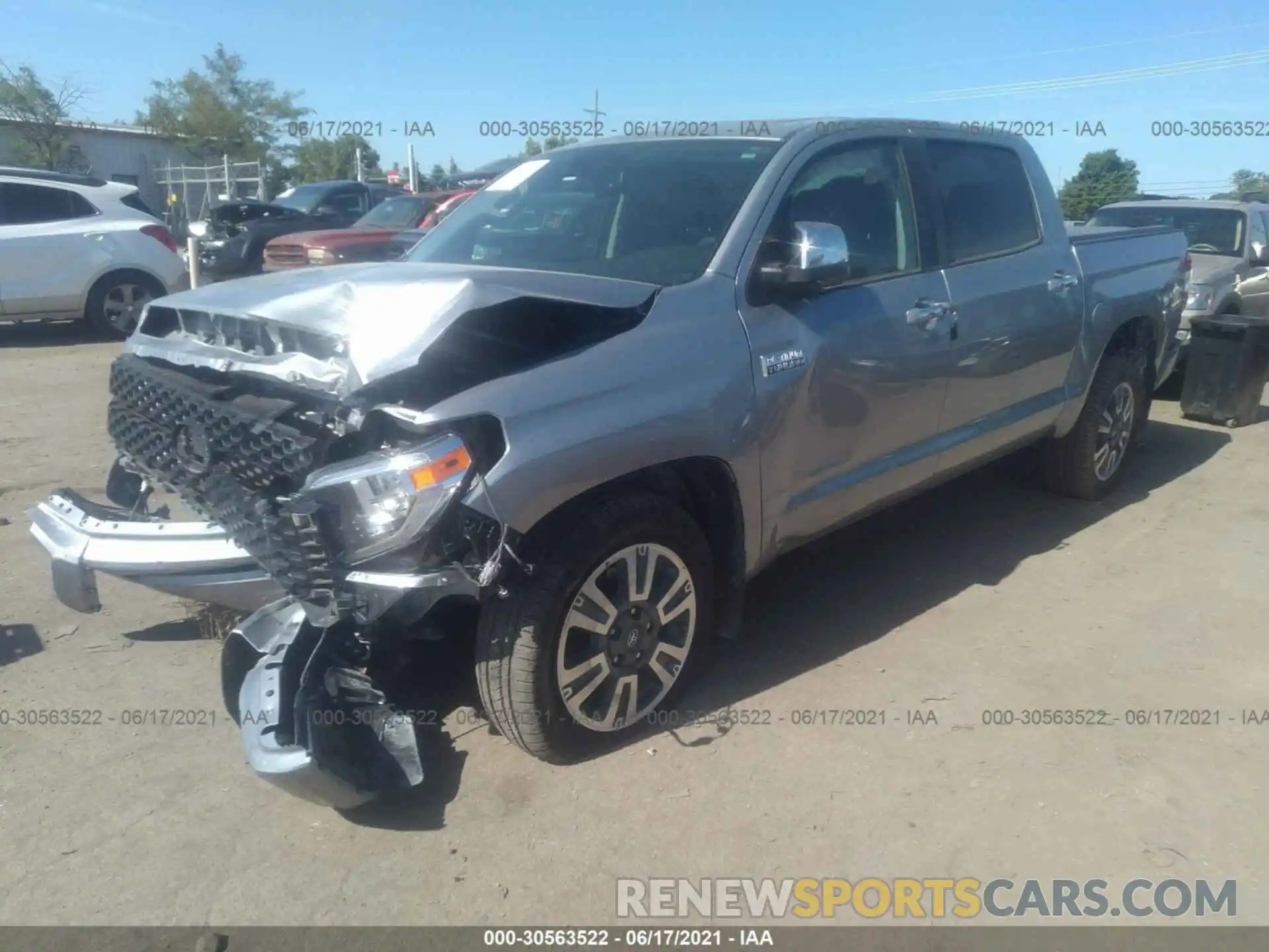 2 Photograph of a damaged car 5TFAY5F11MX007840 TOYOTA TUNDRA 4WD 2021