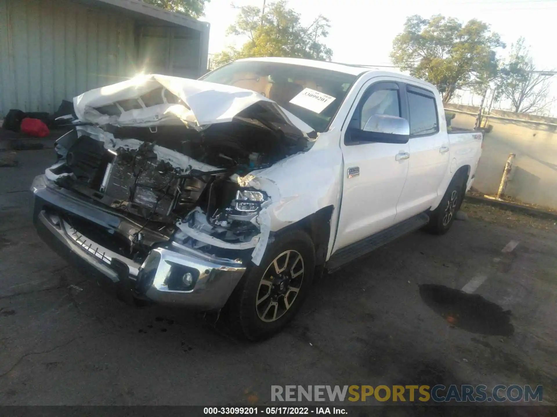 2 Photograph of a damaged car 5TFAY5F13MX007807 TOYOTA TUNDRA 4WD 2021