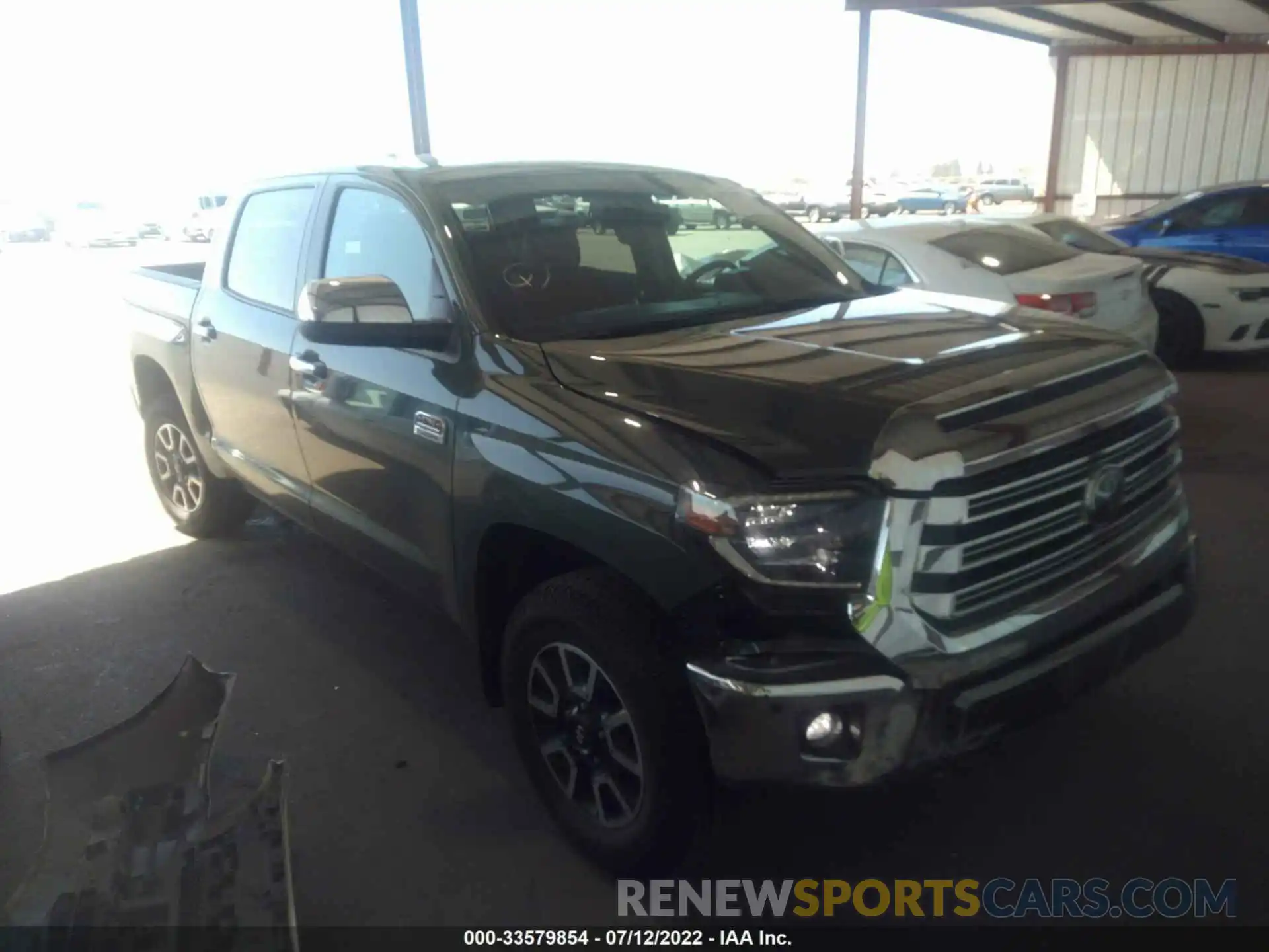 1 Photograph of a damaged car 5TFAY5F13MX034926 TOYOTA TUNDRA 4WD 2021