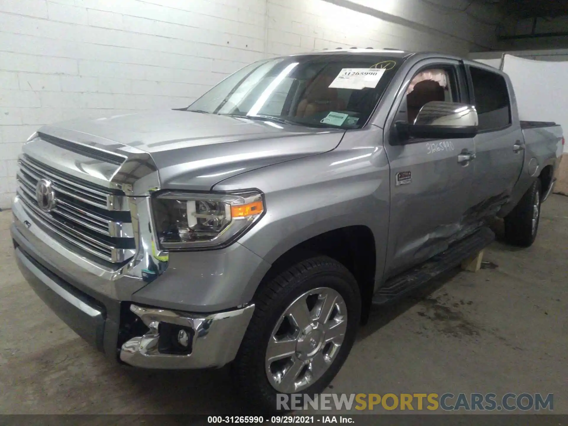 2 Photograph of a damaged car 5TFAY5F13MX035106 TOYOTA TUNDRA 4WD 2021