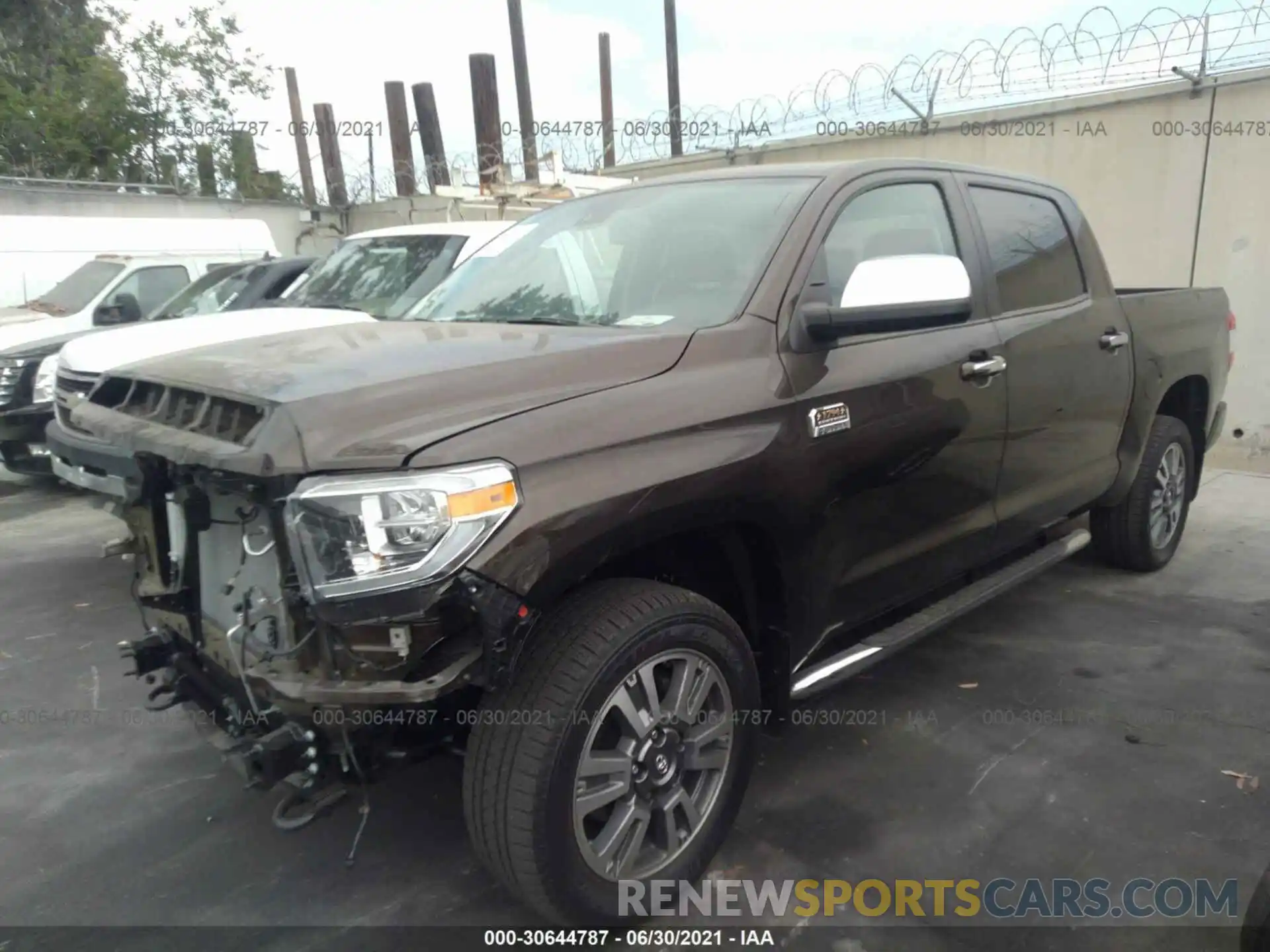 2 Photograph of a damaged car 5TFAY5F13MX957259 TOYOTA TUNDRA 4WD 2021