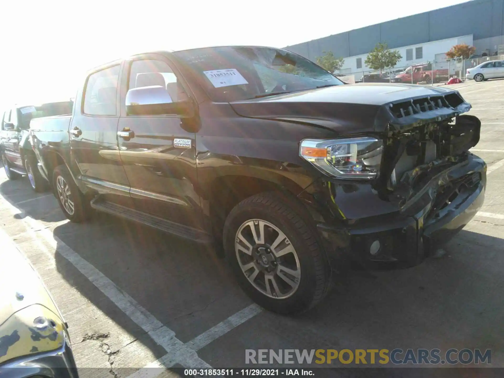 1 Photograph of a damaged car 5TFAY5F16MX005419 TOYOTA TUNDRA 4WD 2021