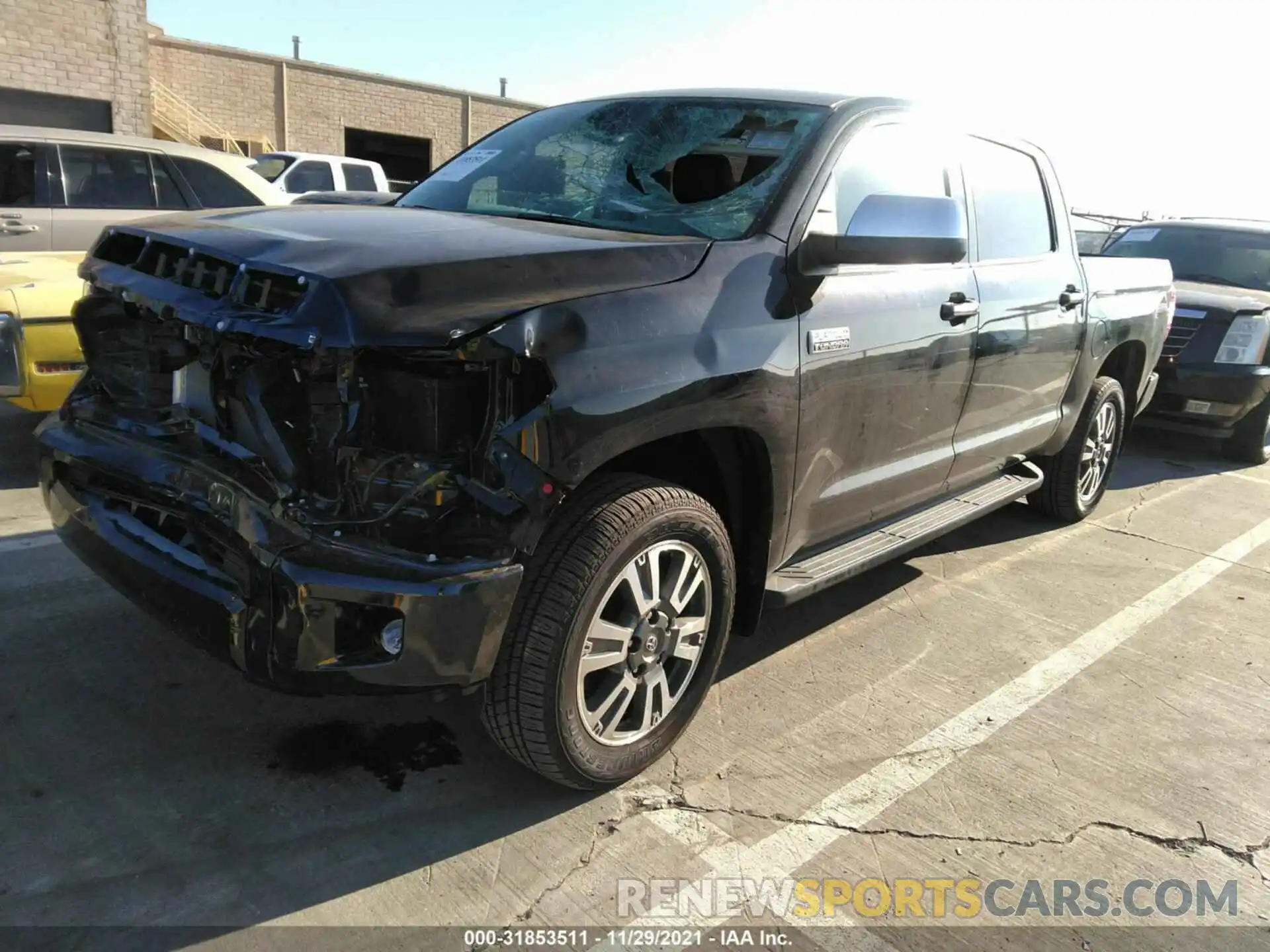 2 Photograph of a damaged car 5TFAY5F16MX005419 TOYOTA TUNDRA 4WD 2021