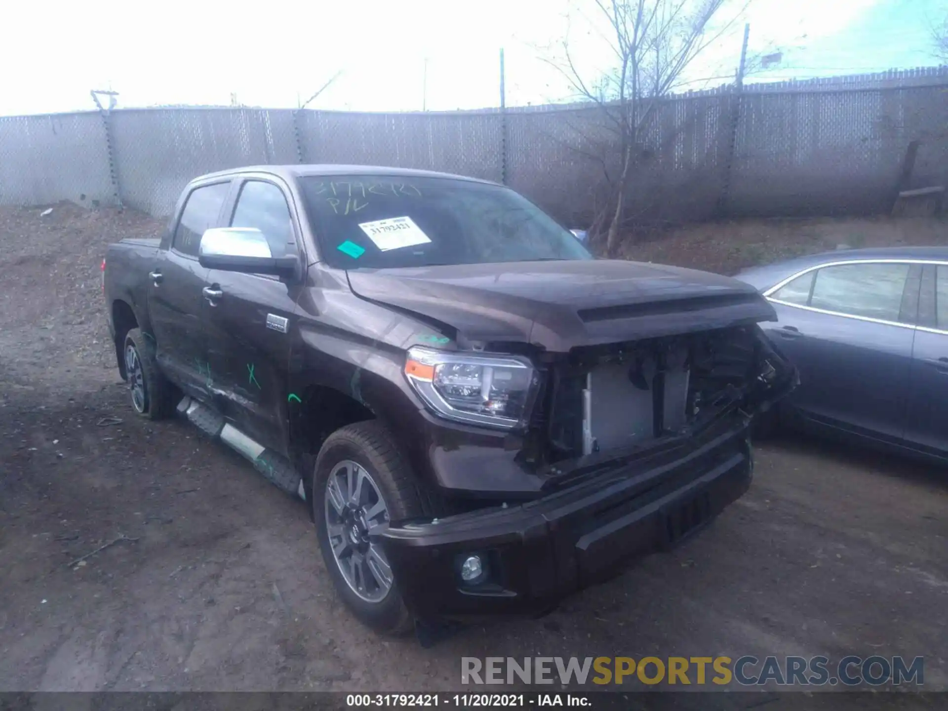 1 Photograph of a damaged car 5TFAY5F16MX013584 TOYOTA TUNDRA 4WD 2021