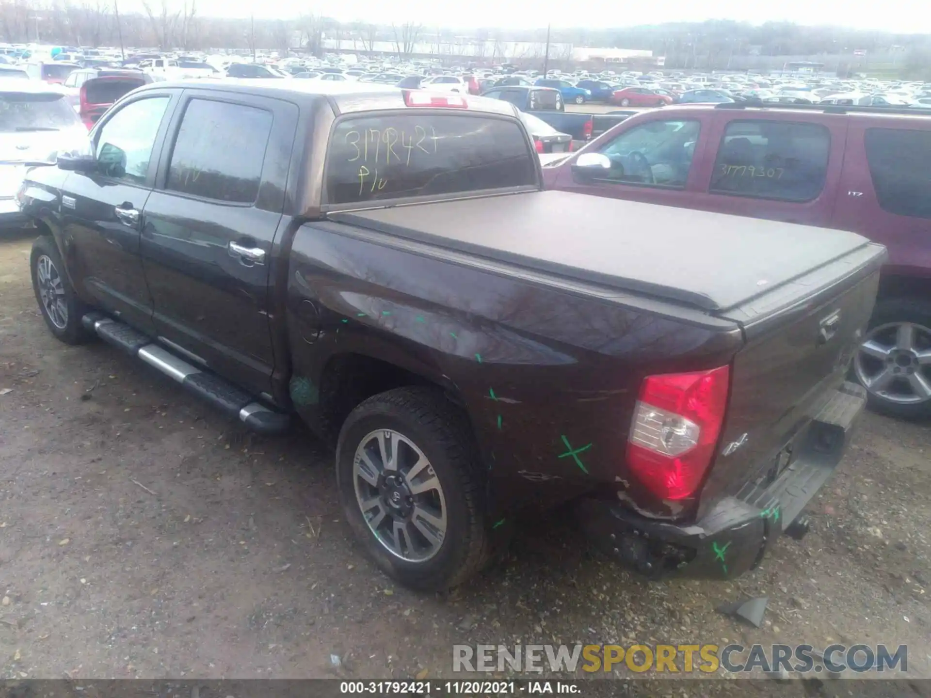 3 Photograph of a damaged car 5TFAY5F16MX013584 TOYOTA TUNDRA 4WD 2021