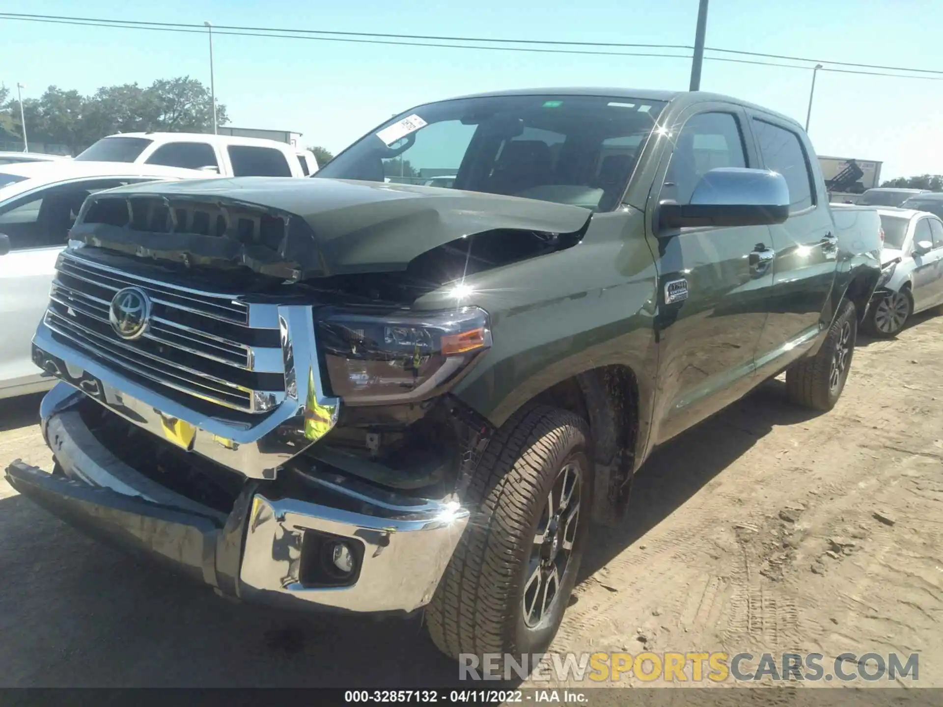 2 Photograph of a damaged car 5TFAY5F16MX021961 TOYOTA TUNDRA 4WD 2021