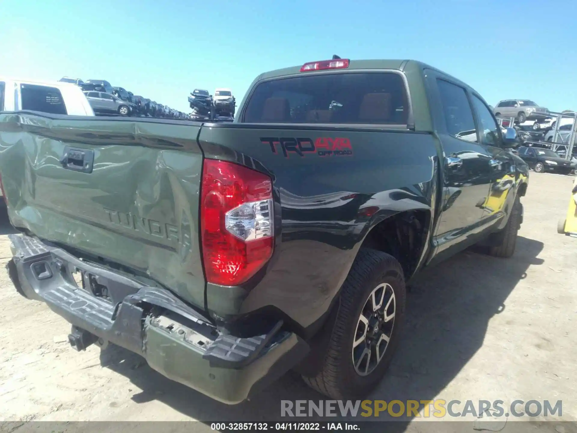 4 Photograph of a damaged car 5TFAY5F16MX021961 TOYOTA TUNDRA 4WD 2021