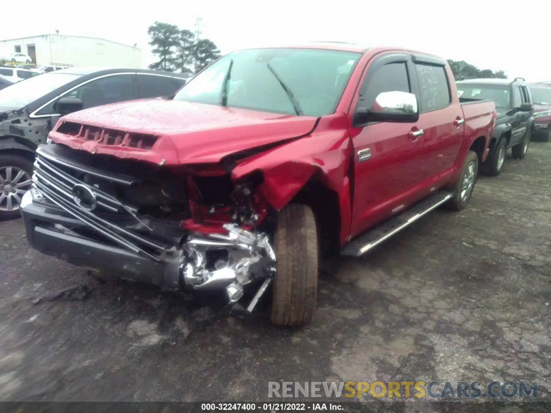 1 Photograph of a damaged car 5TFAY5F17MX004554 TOYOTA TUNDRA 4WD 2021