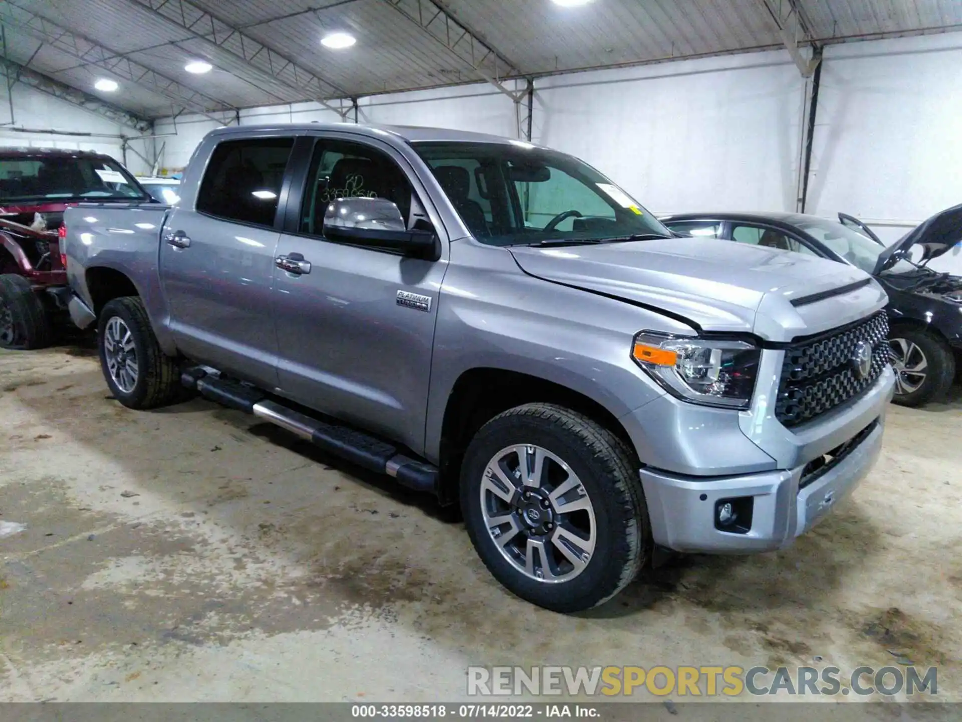 1 Photograph of a damaged car 5TFAY5F17MX033486 TOYOTA TUNDRA 4WD 2021