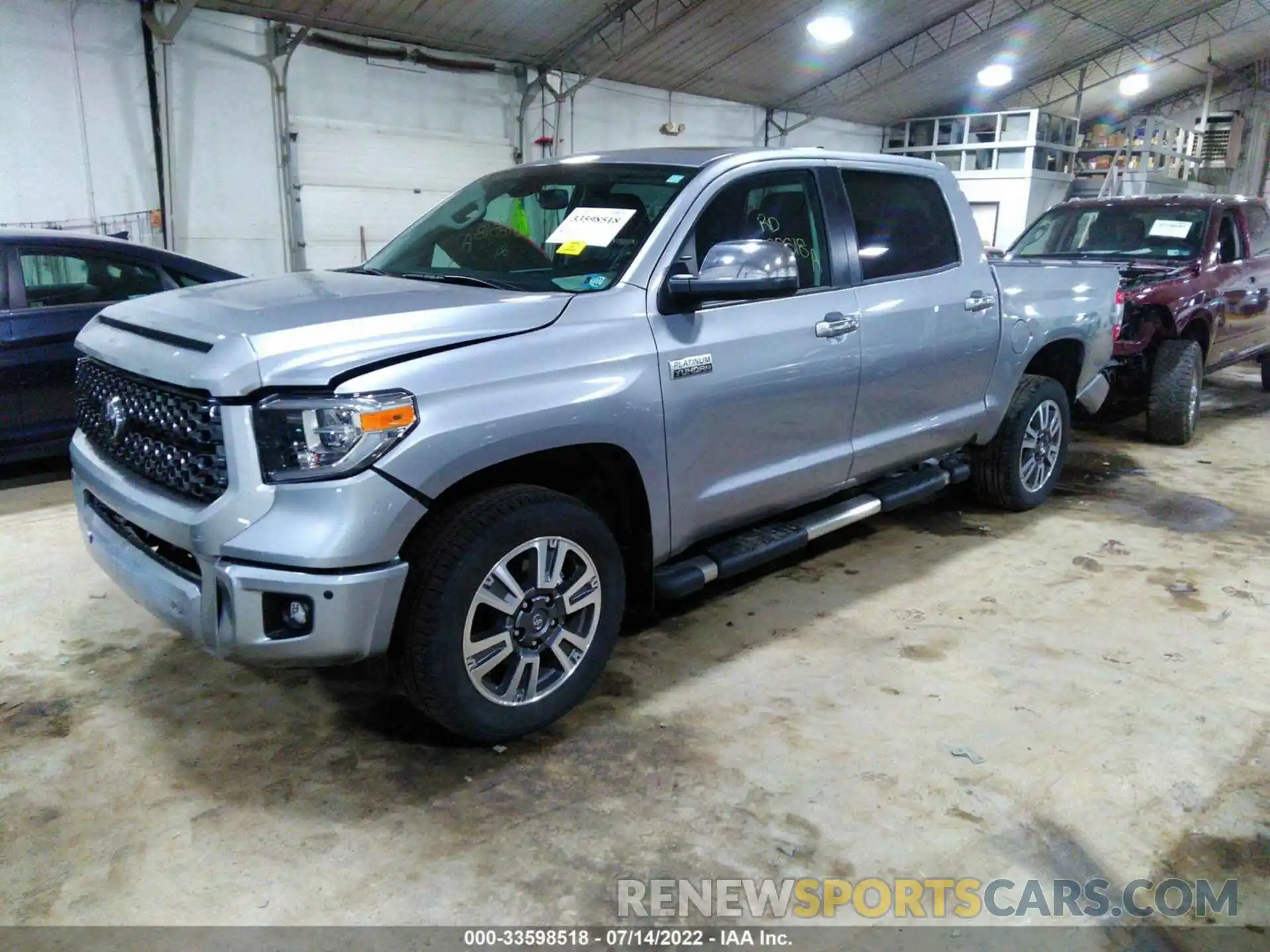 2 Photograph of a damaged car 5TFAY5F17MX033486 TOYOTA TUNDRA 4WD 2021