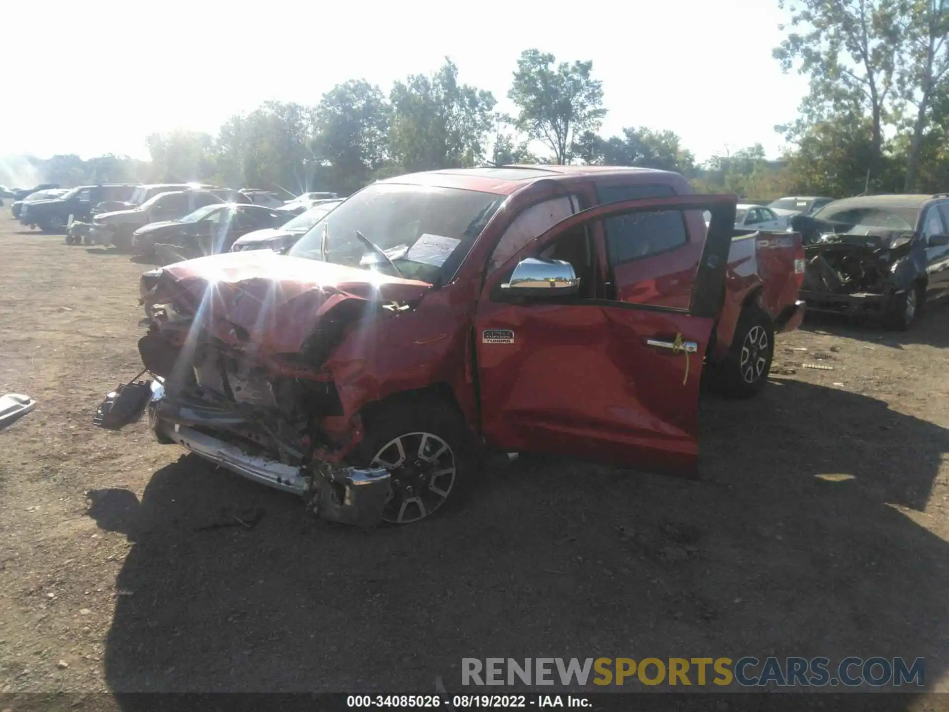 2 Photograph of a damaged car 5TFAY5F17MX046917 TOYOTA TUNDRA 4WD 2021