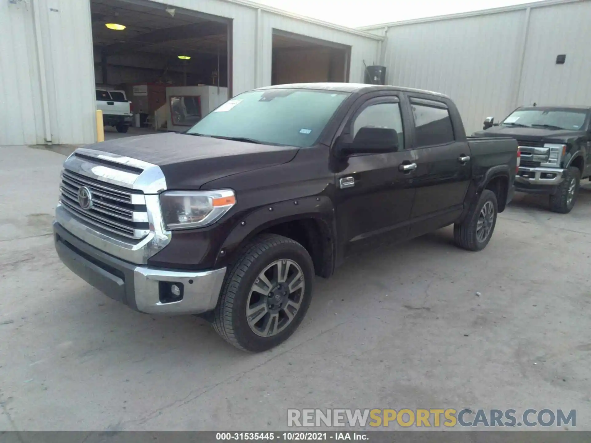 2 Photograph of a damaged car 5TFAY5F17MX961606 TOYOTA TUNDRA 4WD 2021