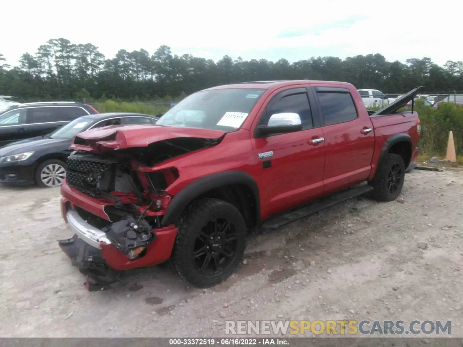 2 Photograph of a damaged car 5TFAY5F17MX988496 TOYOTA TUNDRA 4WD 2021