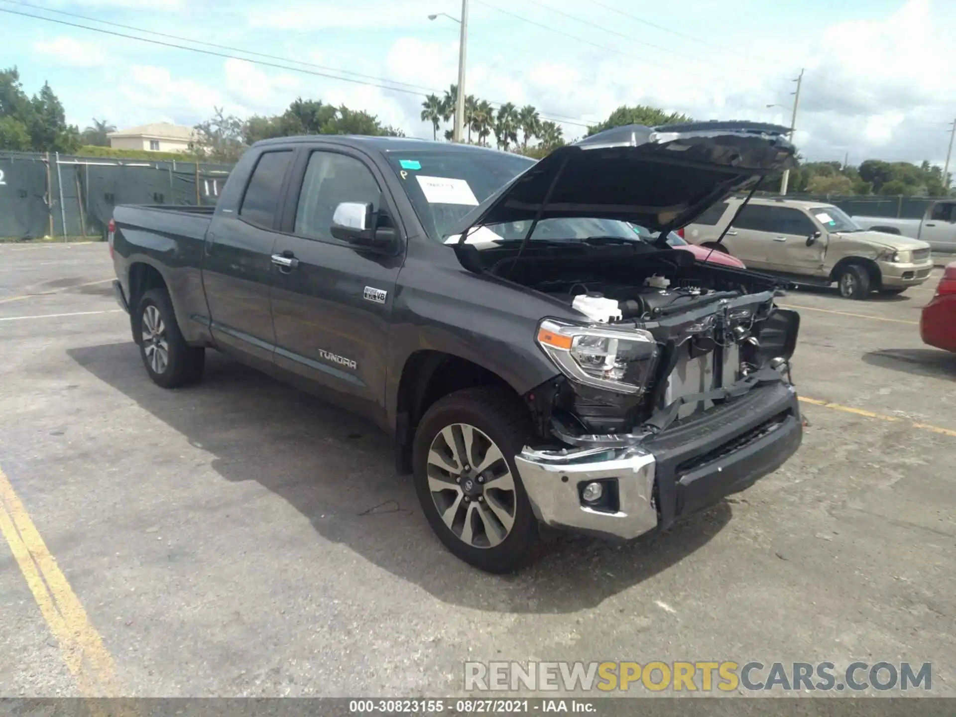 1 Photograph of a damaged car 5TFBY5F10MX003282 TOYOTA TUNDRA 4WD 2021