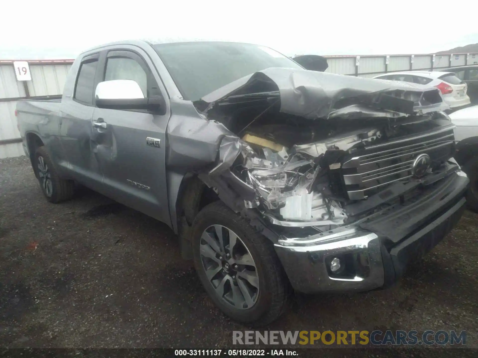 1 Photograph of a damaged car 5TFBY5F12MX016342 TOYOTA TUNDRA 4WD 2021