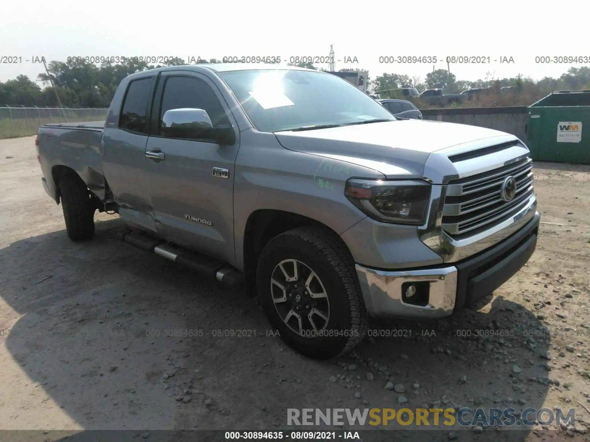 1 Photograph of a damaged car 5TFBY5F14MX967058 TOYOTA TUNDRA 4WD 2021