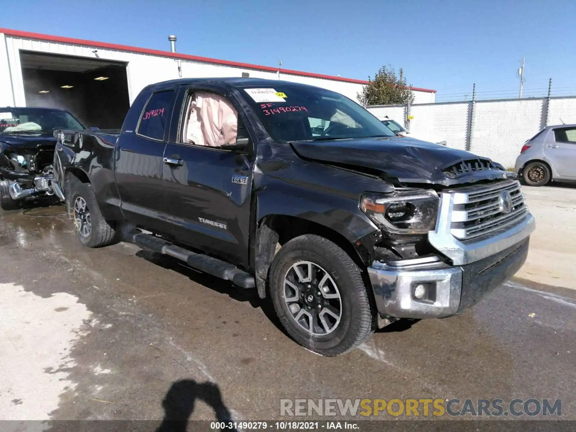 1 Photograph of a damaged car 5TFBY5F15MX023348 TOYOTA TUNDRA 4WD 2021