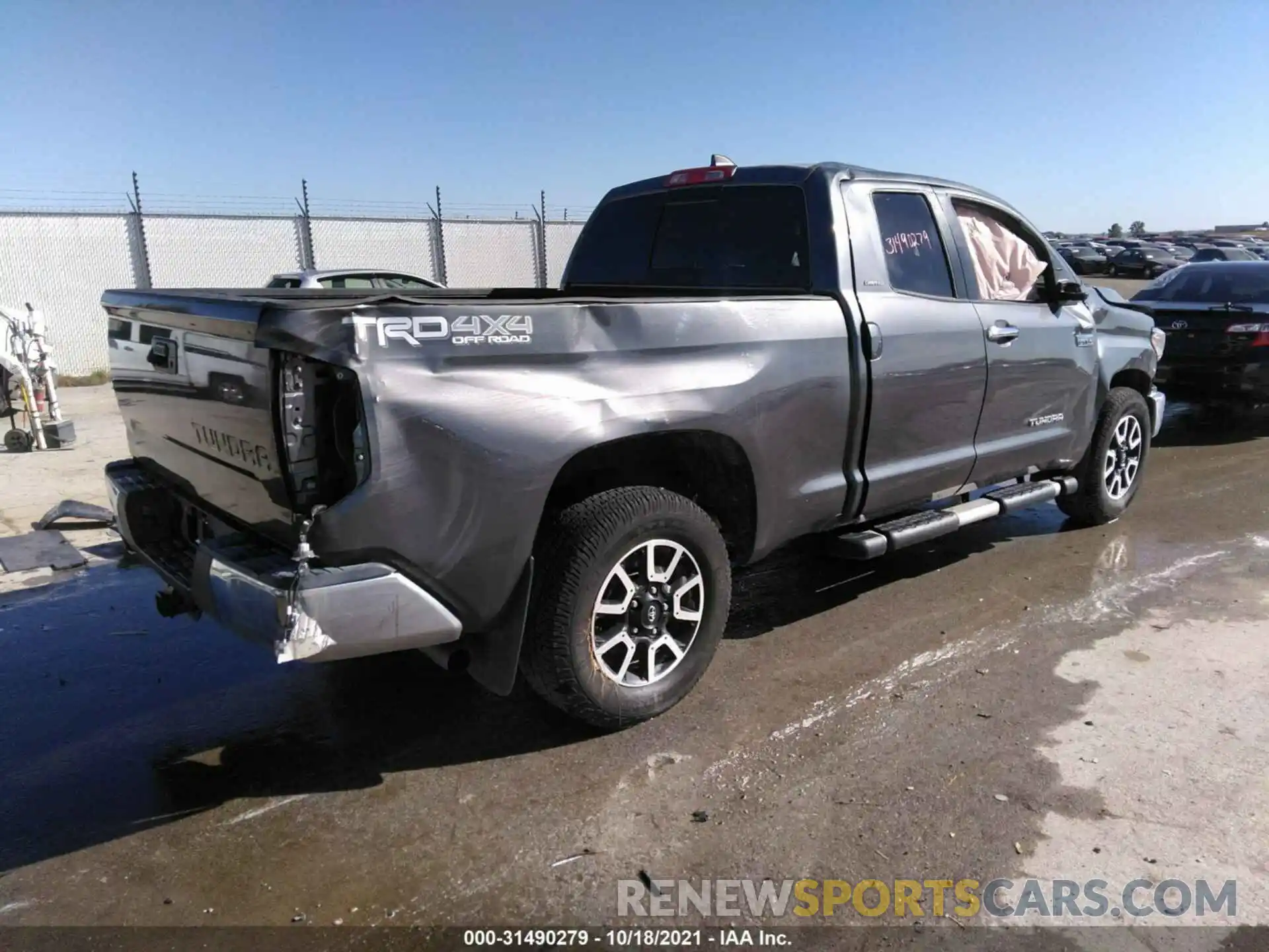 4 Photograph of a damaged car 5TFBY5F15MX023348 TOYOTA TUNDRA 4WD 2021