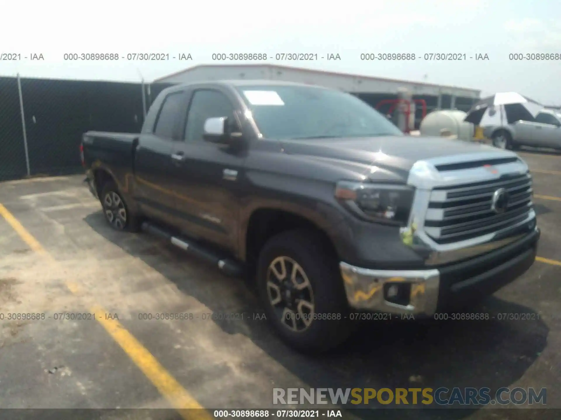 1 Photograph of a damaged car 5TFBY5F18MX008617 TOYOTA TUNDRA 4WD 2021