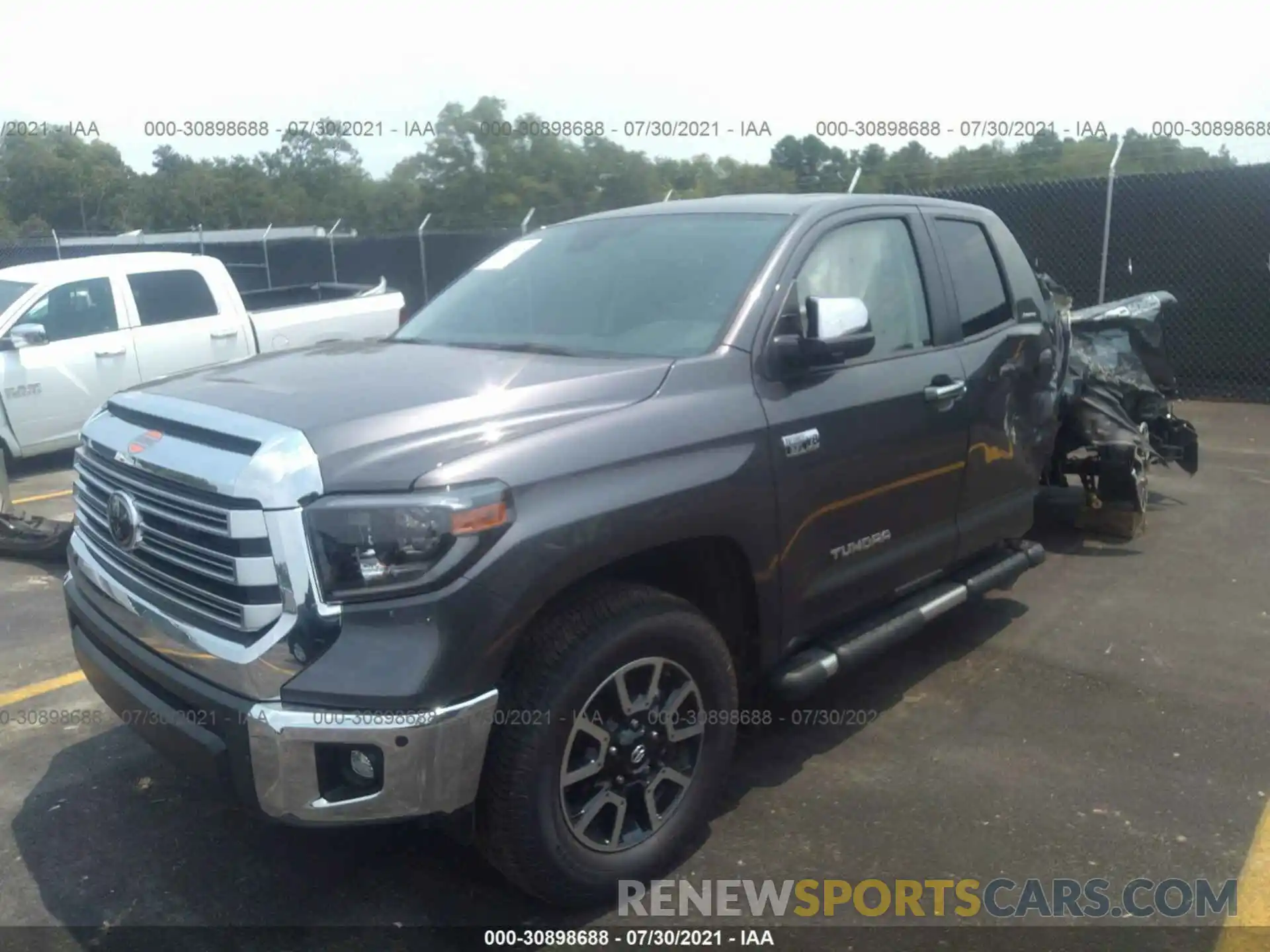 2 Photograph of a damaged car 5TFBY5F18MX008617 TOYOTA TUNDRA 4WD 2021