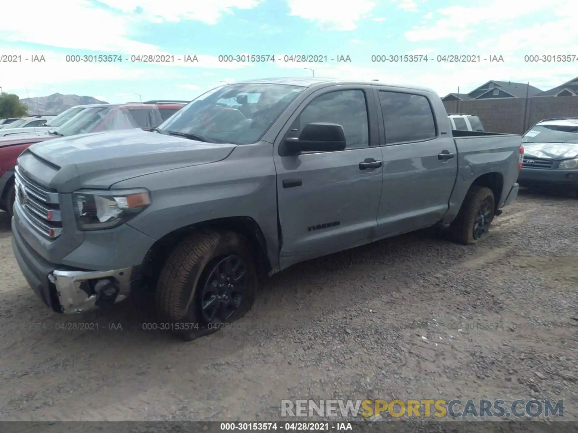 2 Фотография поврежденного автомобиля 5TFDY5F10MX973013 TOYOTA TUNDRA 4WD 2021