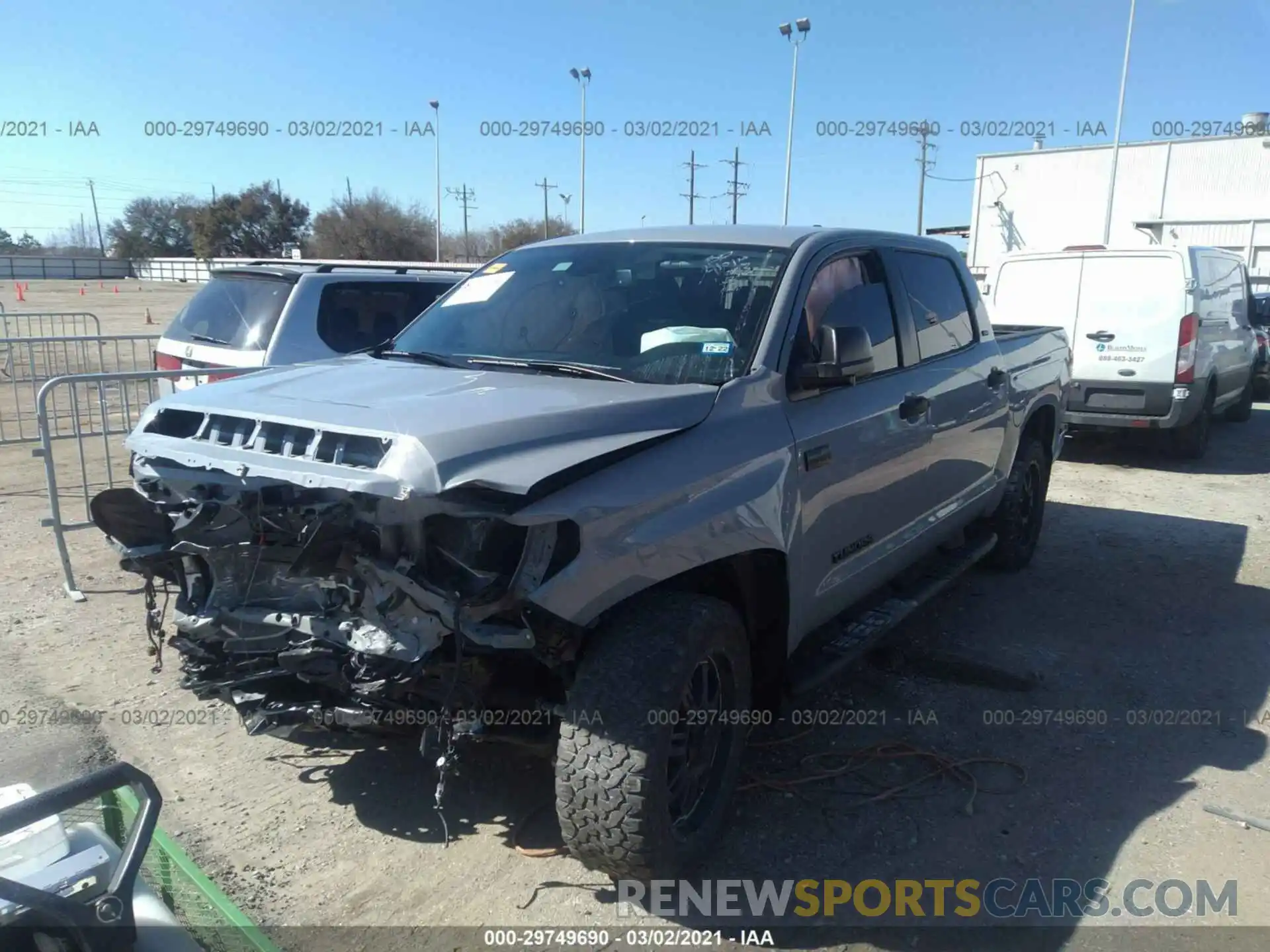 2 Photograph of a damaged car 5TFDY5F10MX989115 TOYOTA TUNDRA 4WD 2021