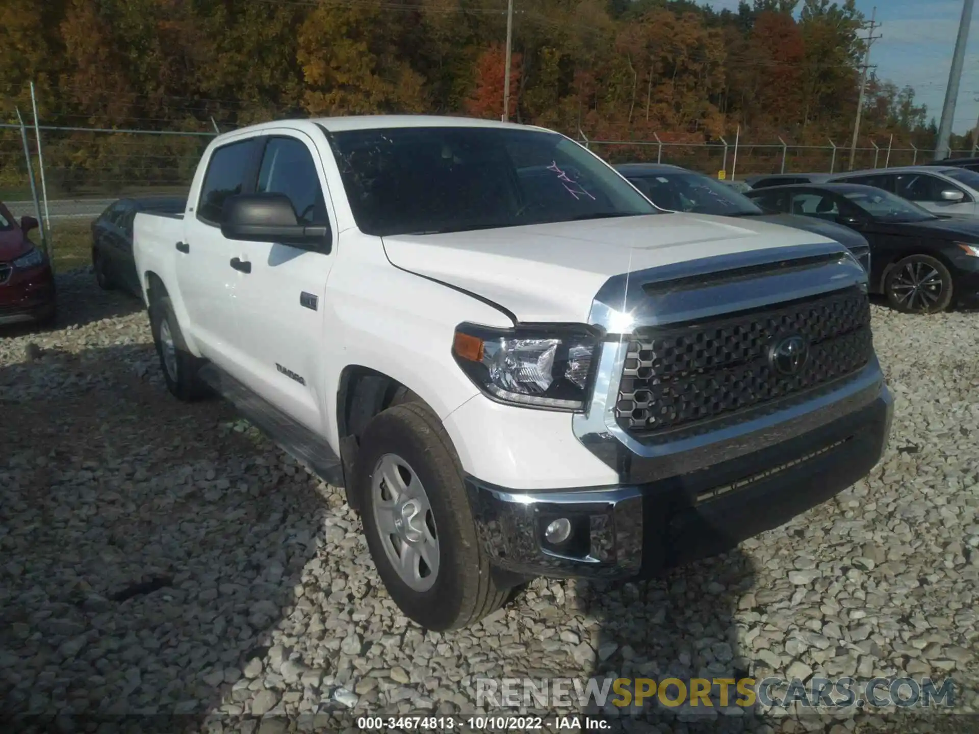 1 Photograph of a damaged car 5TFDY5F11MX018334 TOYOTA TUNDRA 4WD 2021