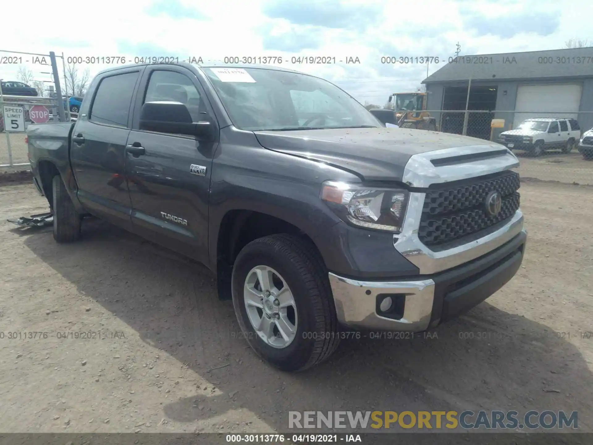 1 Photograph of a damaged car 5TFDY5F11MX971805 TOYOTA TUNDRA 4WD 2021