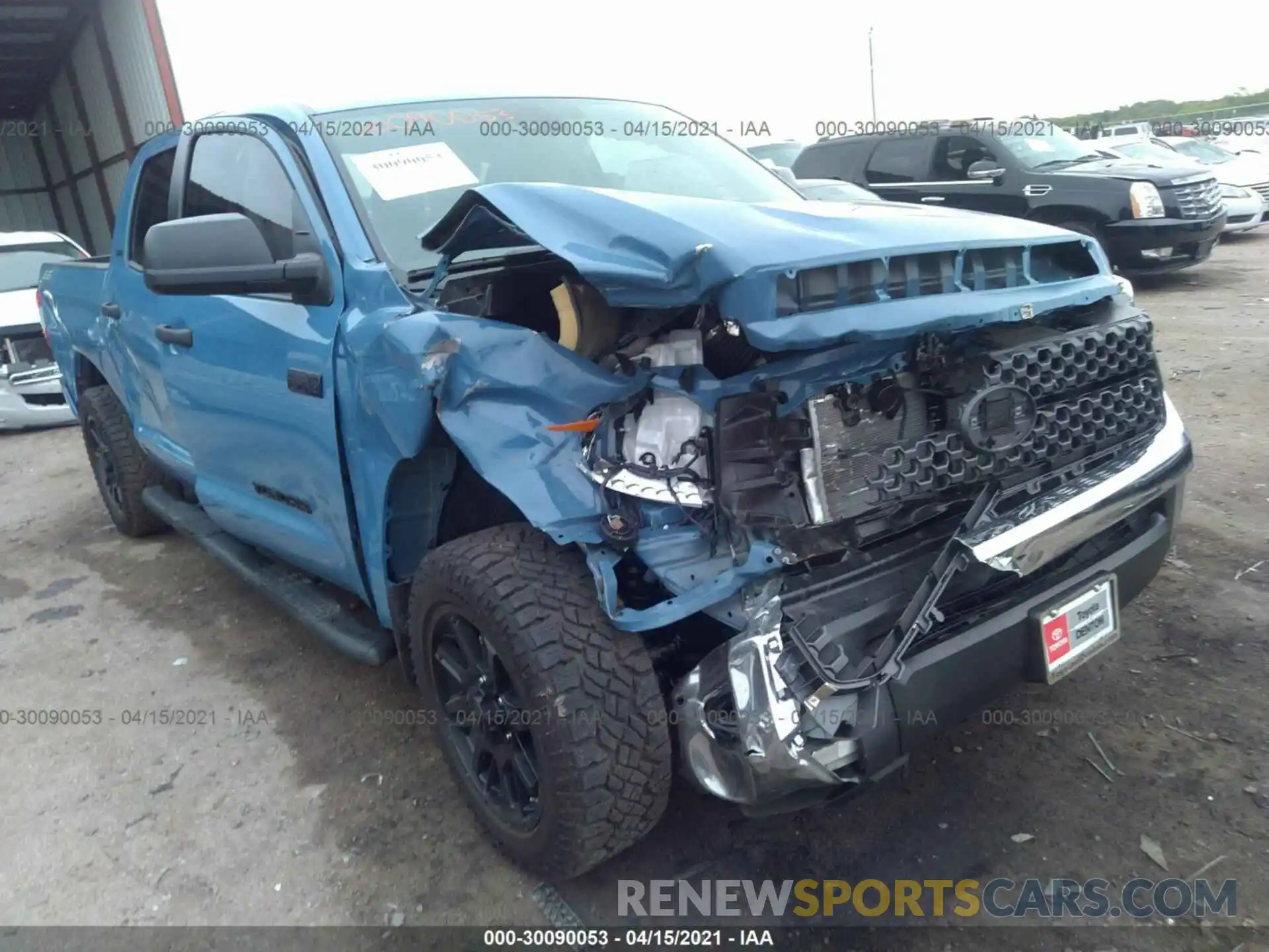 1 Photograph of a damaged car 5TFDY5F12MX005141 TOYOTA TUNDRA 4WD 2021