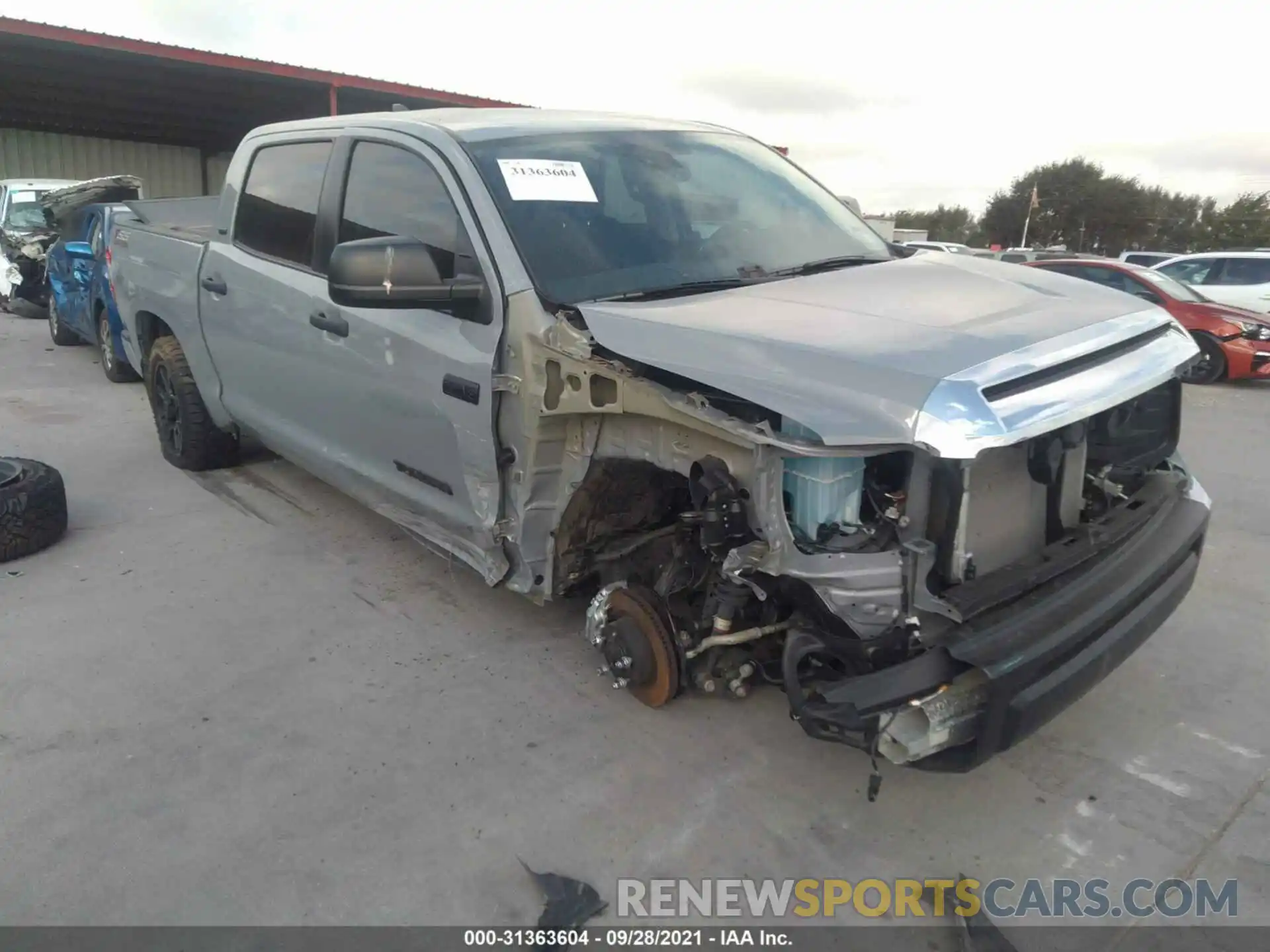 1 Photograph of a damaged car 5TFDY5F14MX008624 TOYOTA TUNDRA 4WD 2021