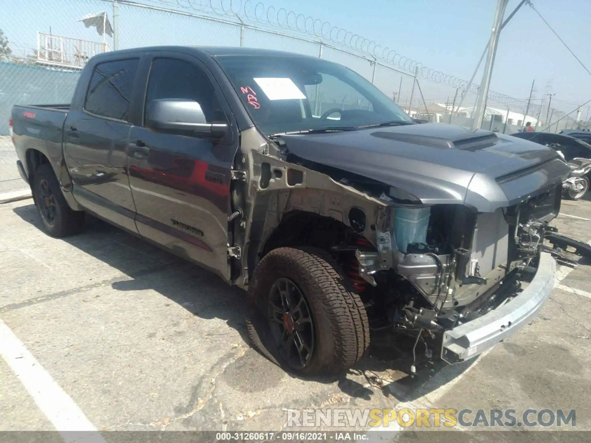 1 Photograph of a damaged car 5TFDY5F14MX025391 TOYOTA TUNDRA 4WD 2021