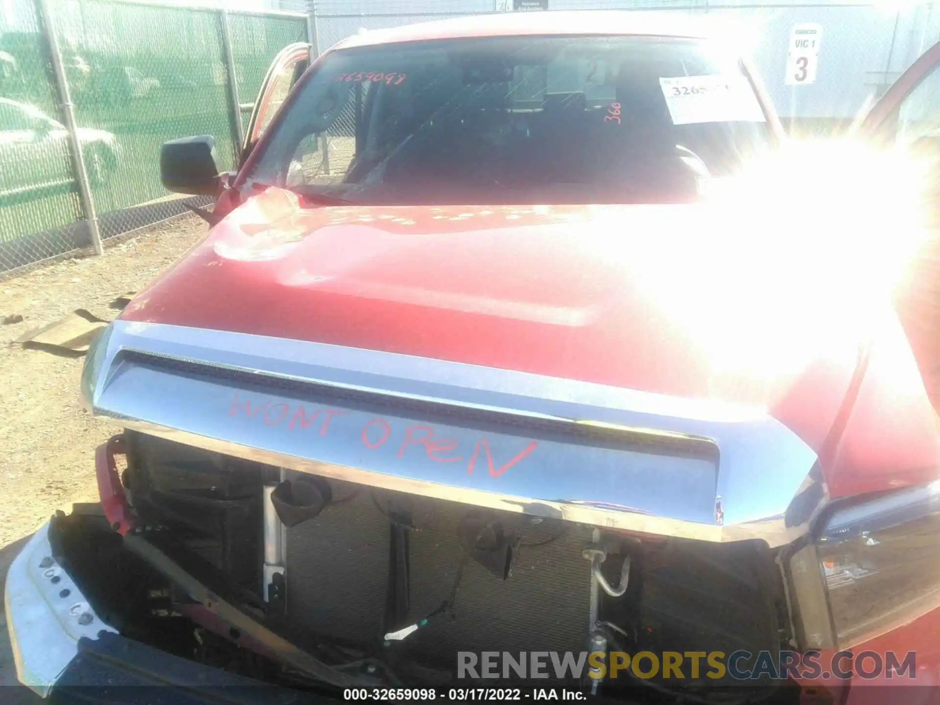 10 Photograph of a damaged car 5TFDY5F14MX962564 TOYOTA TUNDRA 4WD 2021