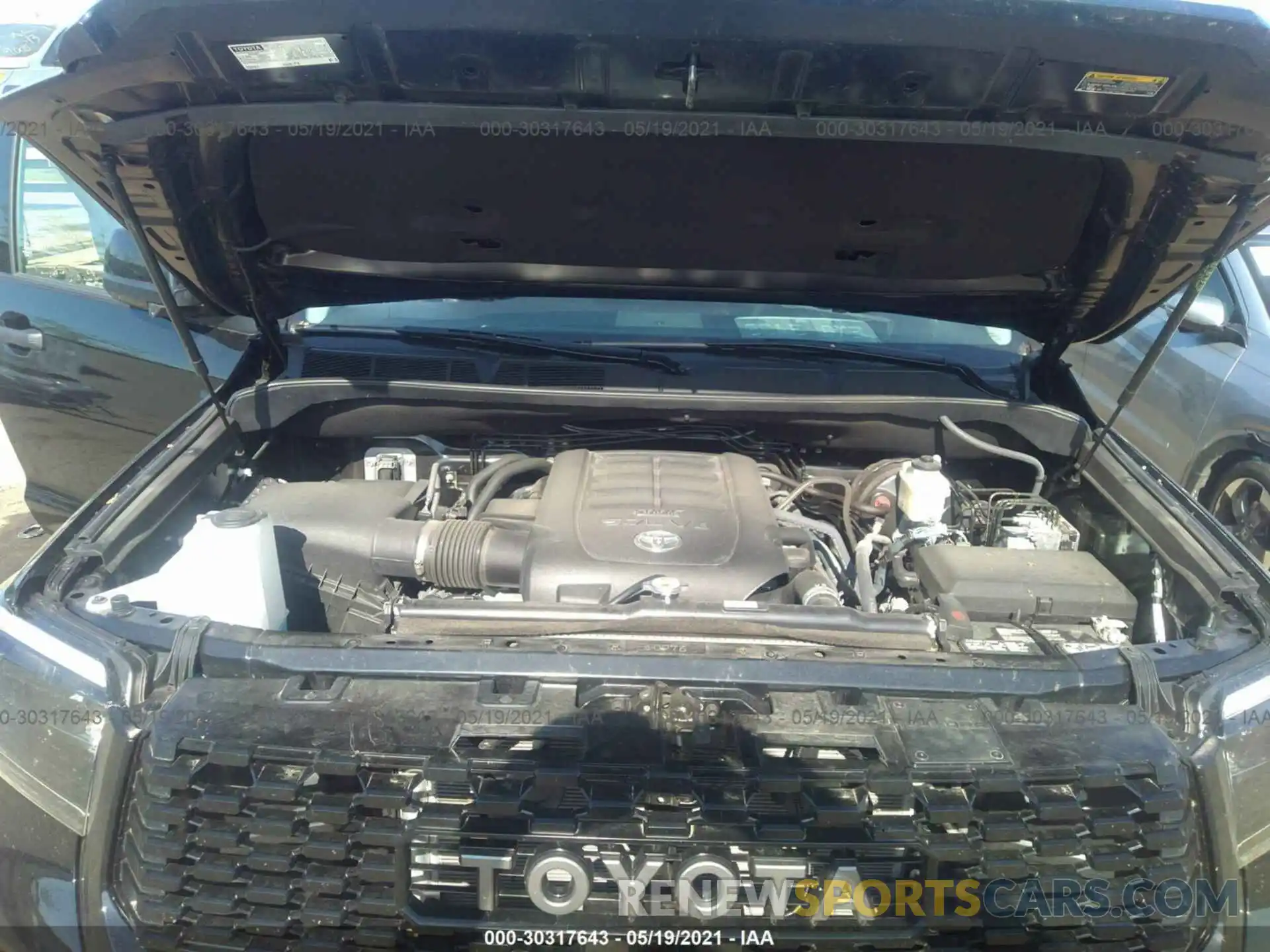 10 Фотография поврежденного автомобиля 5TFDY5F14MX978778 TOYOTA TUNDRA 4WD 2021